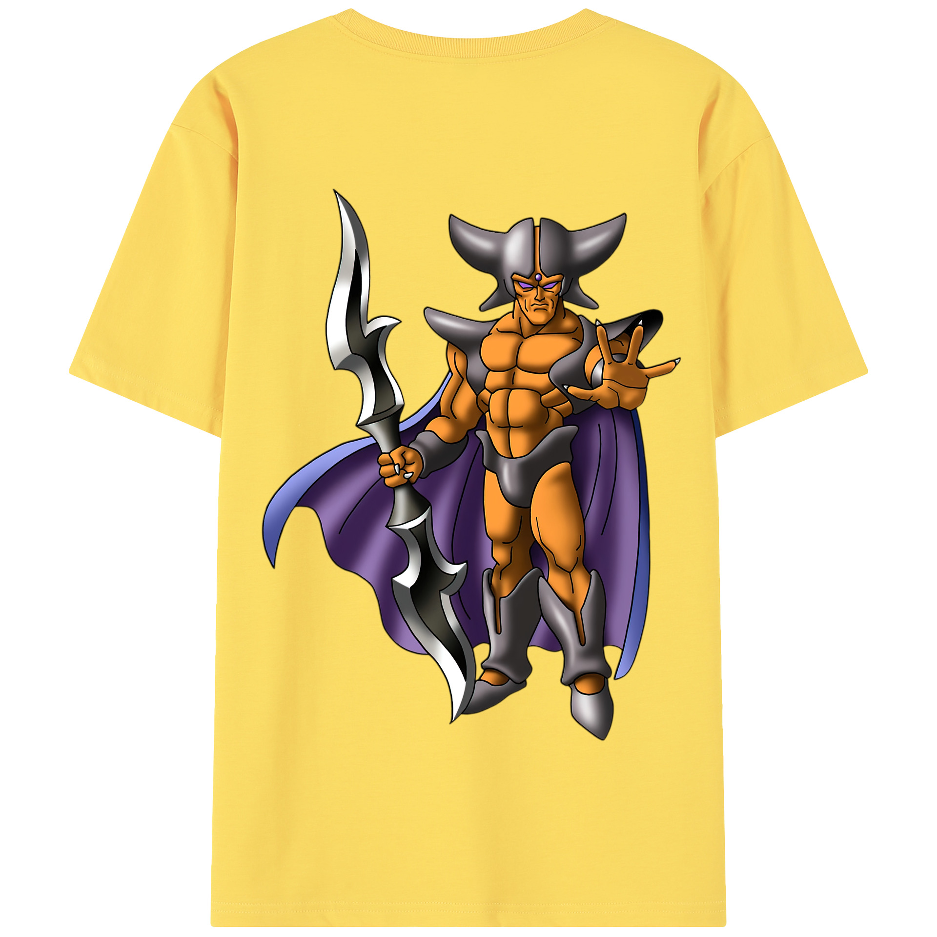 （画像用） ドラゴンクエスト Doragon Kuesuto Dragon Quest 綿100％半袖Tシャツ（背面プリント）
