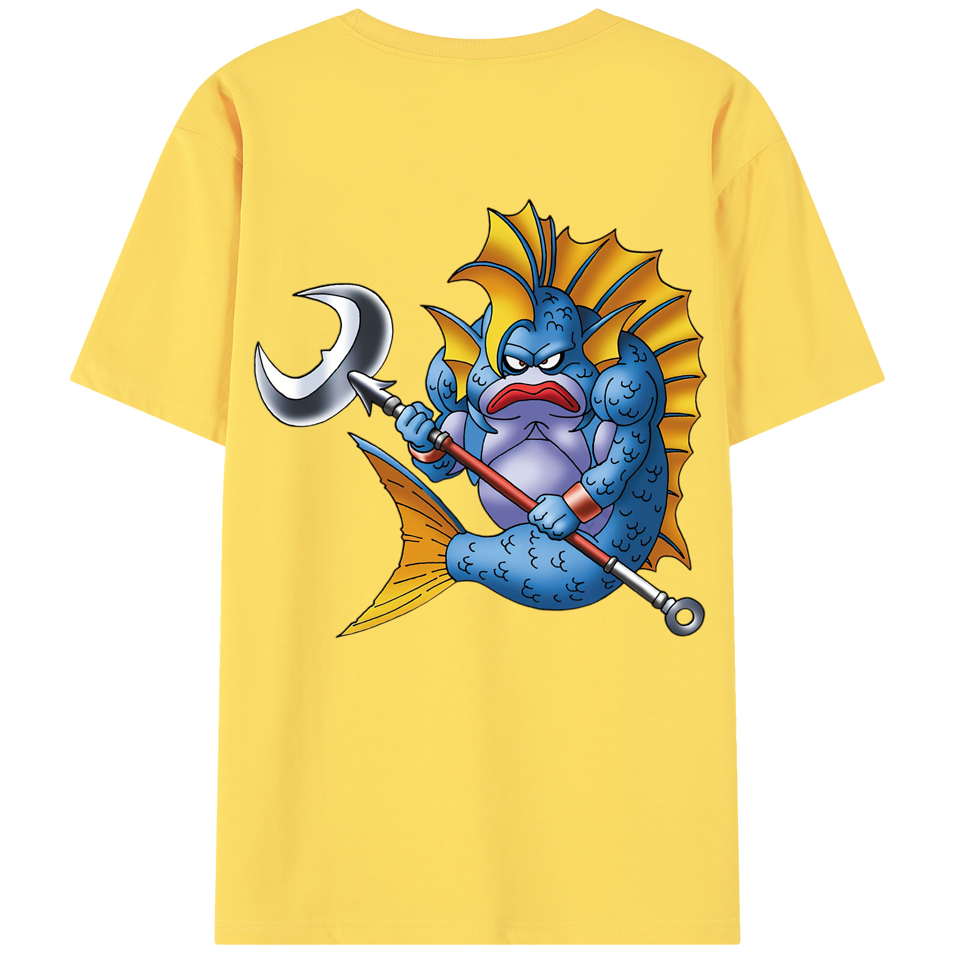 （画像用） ドラゴンクエスト Doragon Kuesuto Dragon Quest 綿100％半袖Tシャツ（背面プリント）