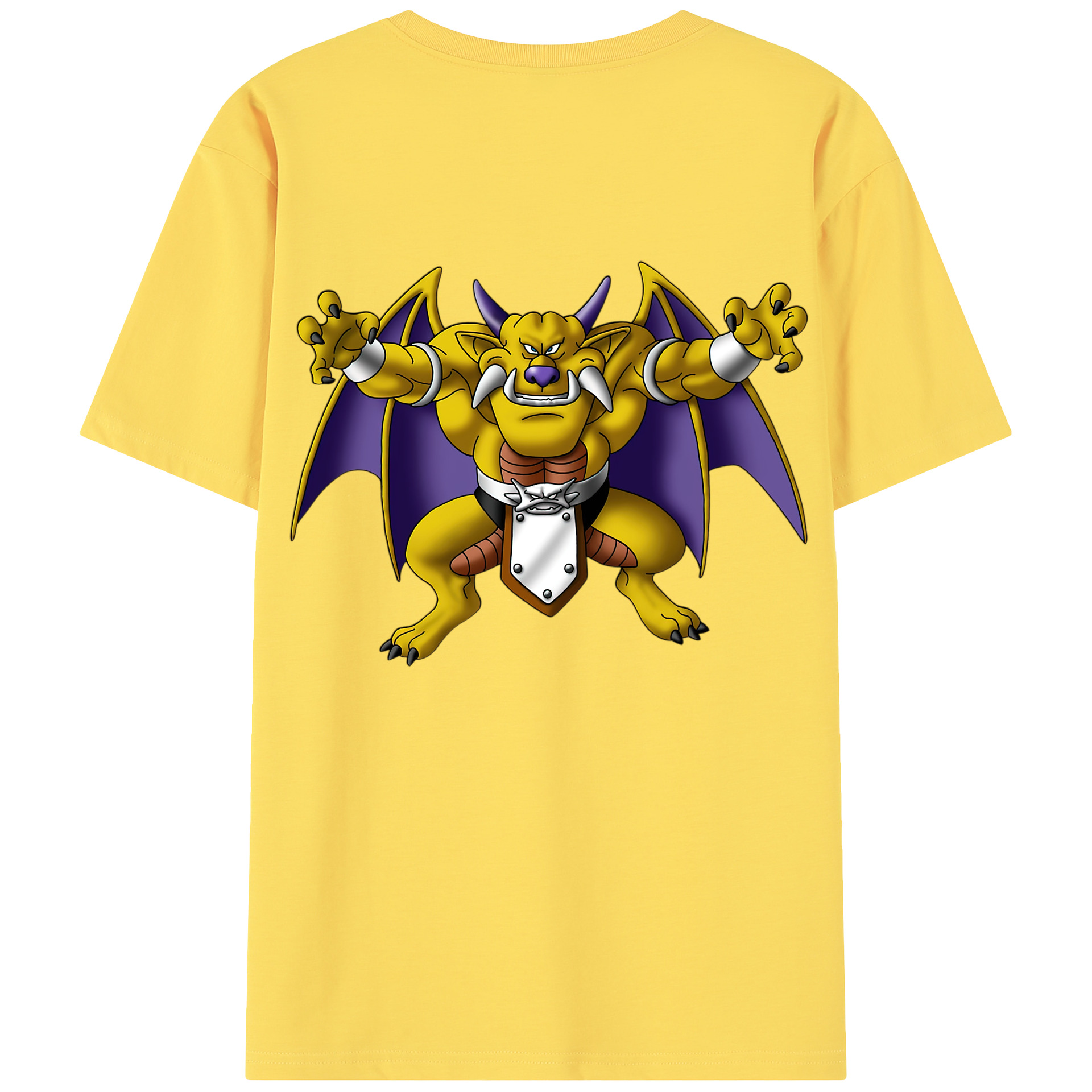 （画像用） ドラゴンクエスト Doragon Kuesuto Dragon Quest 綿100％半袖Tシャツ（背面プリント）
