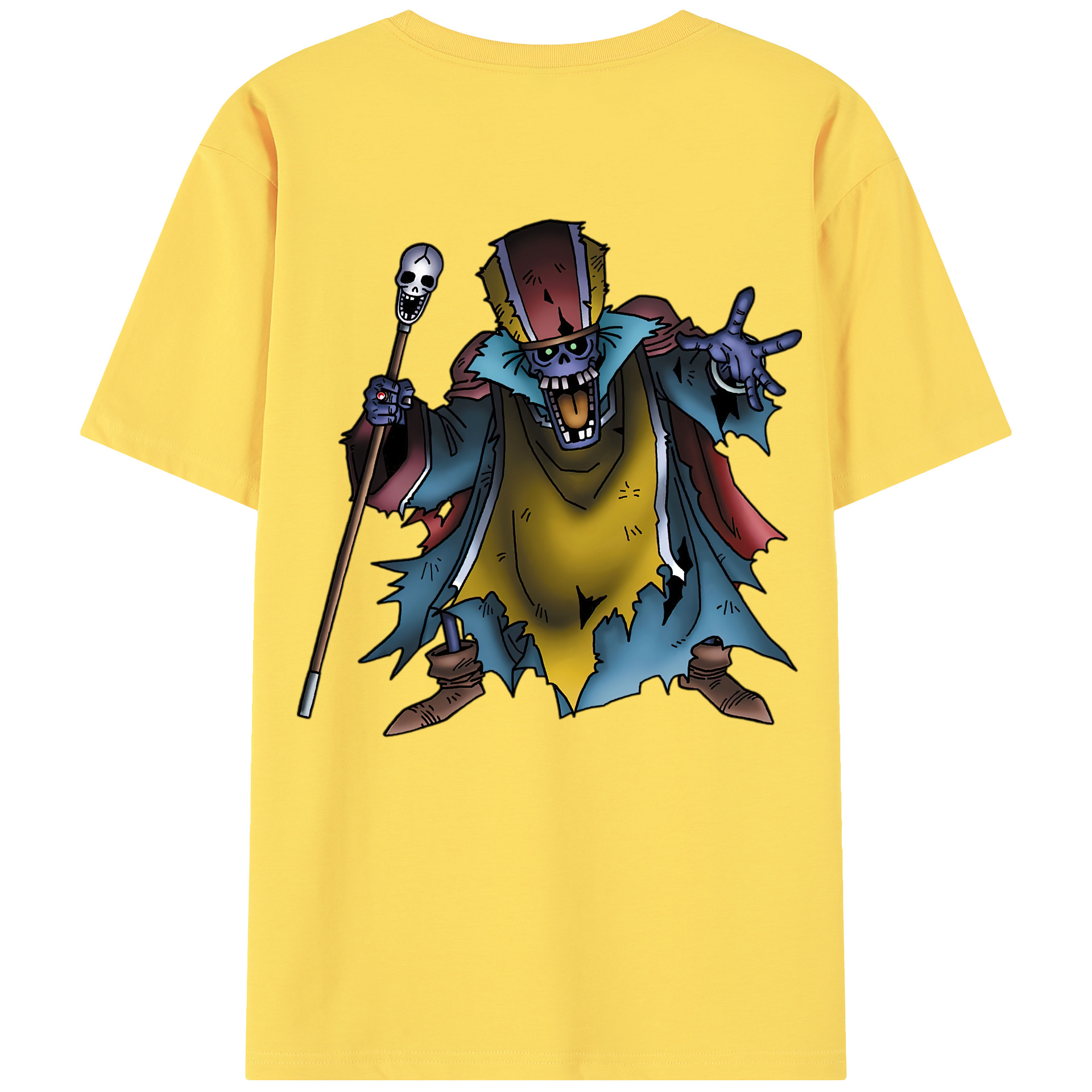 （画像用） ドラゴンクエスト Doragon Kuesuto Dragon Quest 綿100％半袖Tシャツ（背面プリント）