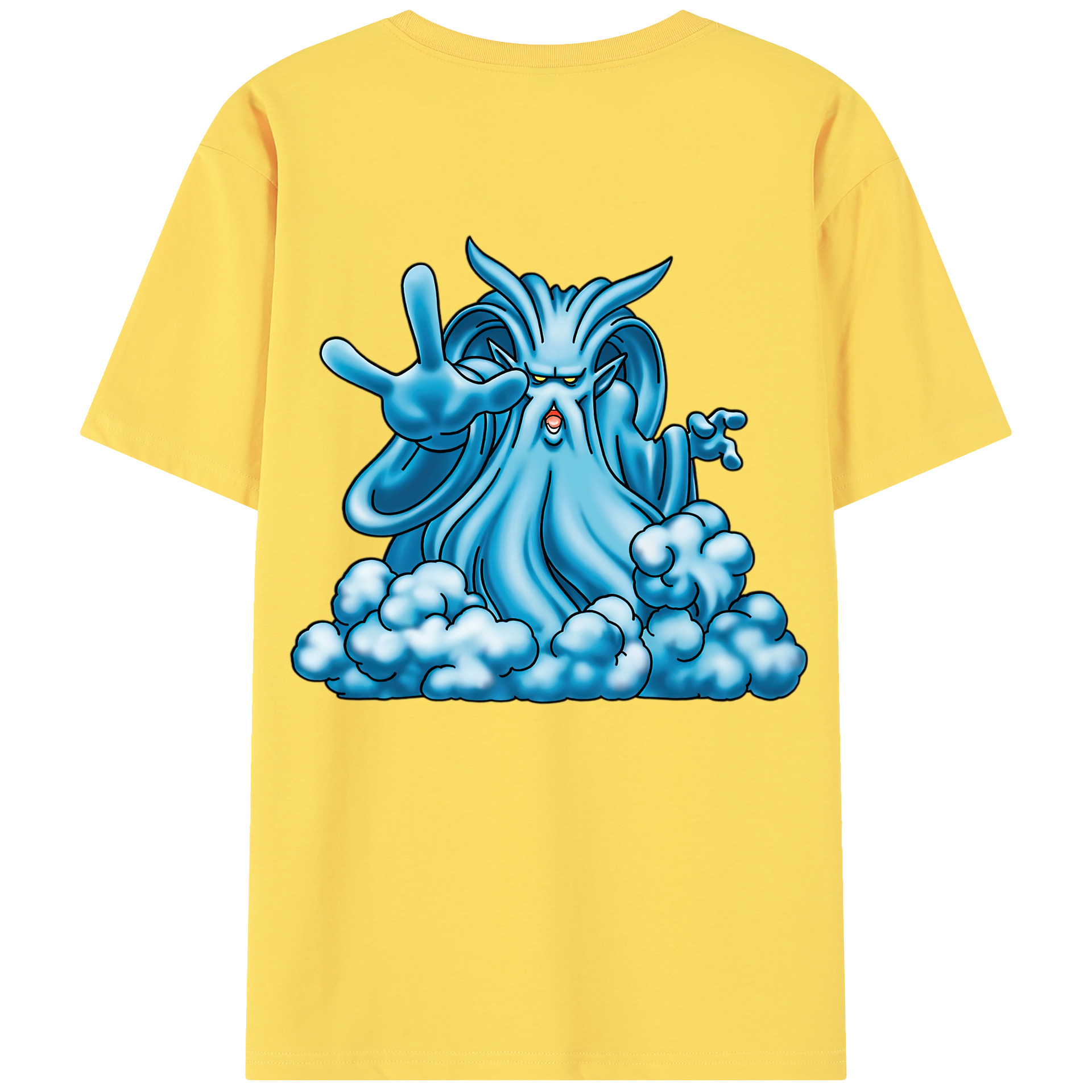 （画像用） ドラゴンクエスト Doragon Kuesuto Dragon Quest 綿100％半袖Tシャツ（背面プリント）