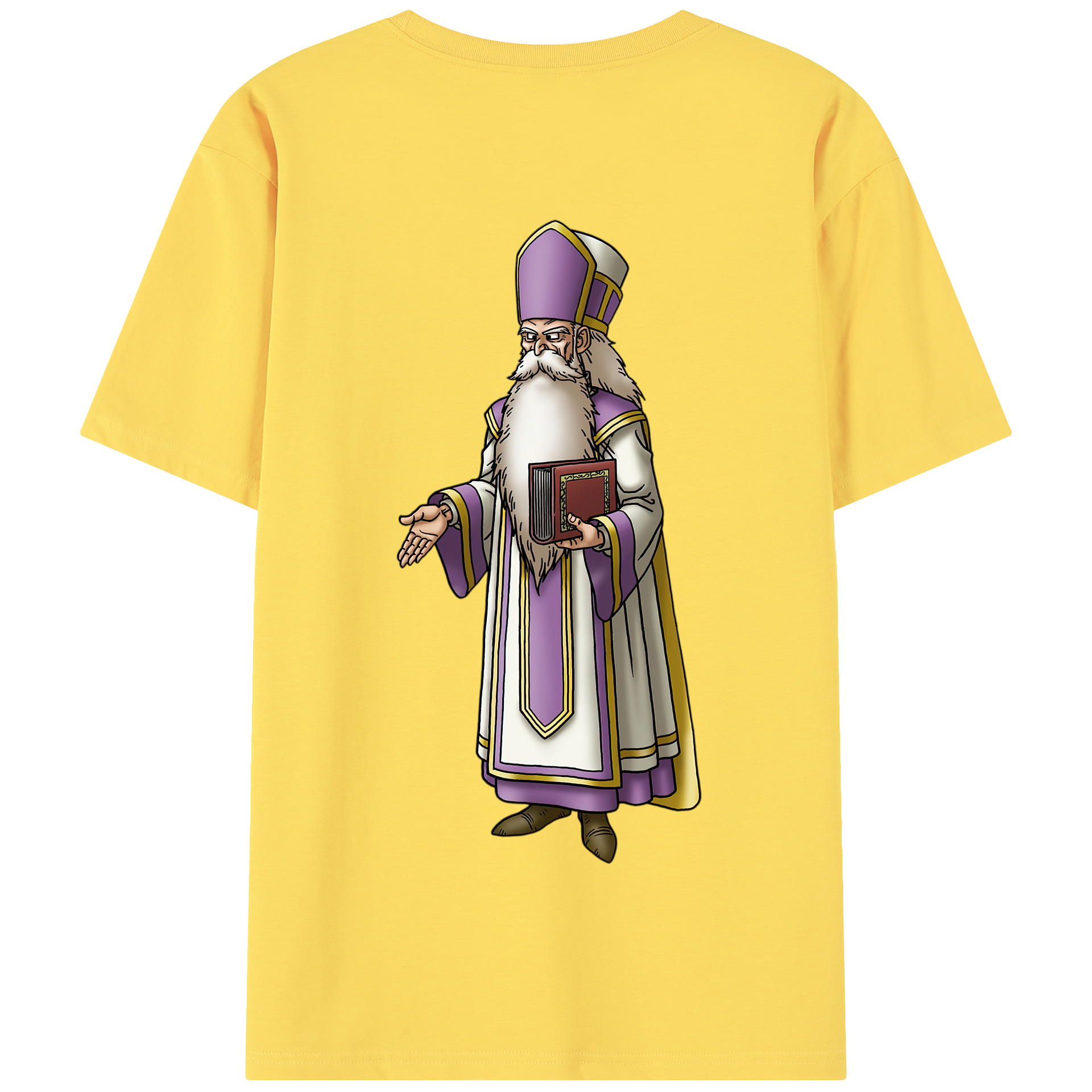 （画像用） ドラゴンクエスト Doragon Kuesuto Dragon Quest 綿100％半袖Tシャツ（背面プリント）
