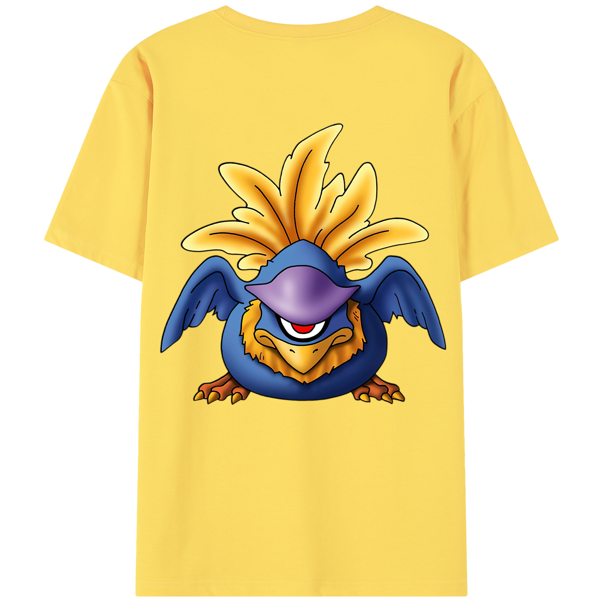 （画像用） ドラゴンクエスト Doragon Kuesuto Dragon Quest 綿100％半袖Tシャツ（背面プリント）