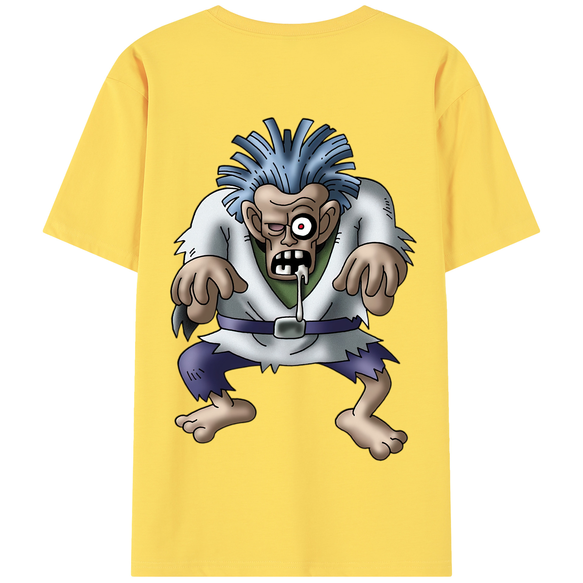 （画像用） ドラゴンクエスト Doragon Kuesuto Dragon Quest 綿100％半袖Tシャツ（背面プリント）