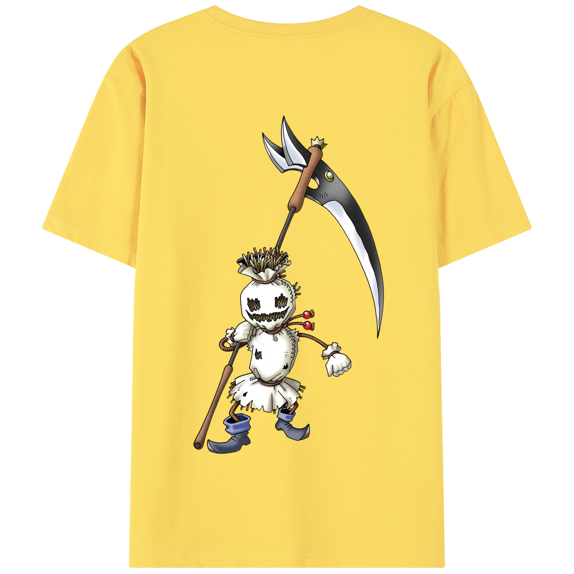 （画像用） ドラゴンクエスト Doragon Kuesuto Dragon Quest 綿100％半袖Tシャツ（背面プリント）
