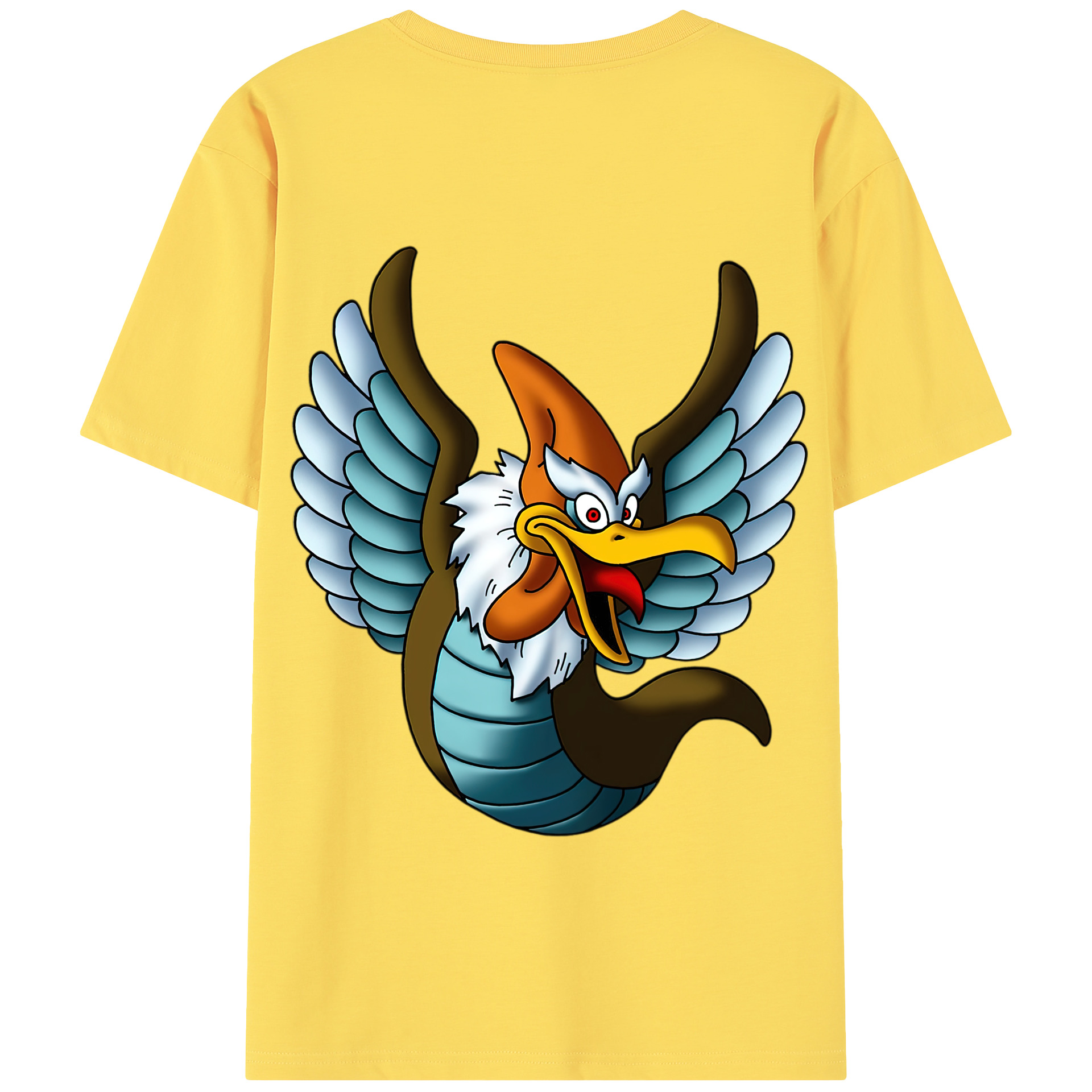 （画像用） ドラゴンクエスト Doragon Kuesuto Dragon Quest 綿100％半袖Tシャツ（背面プリント）