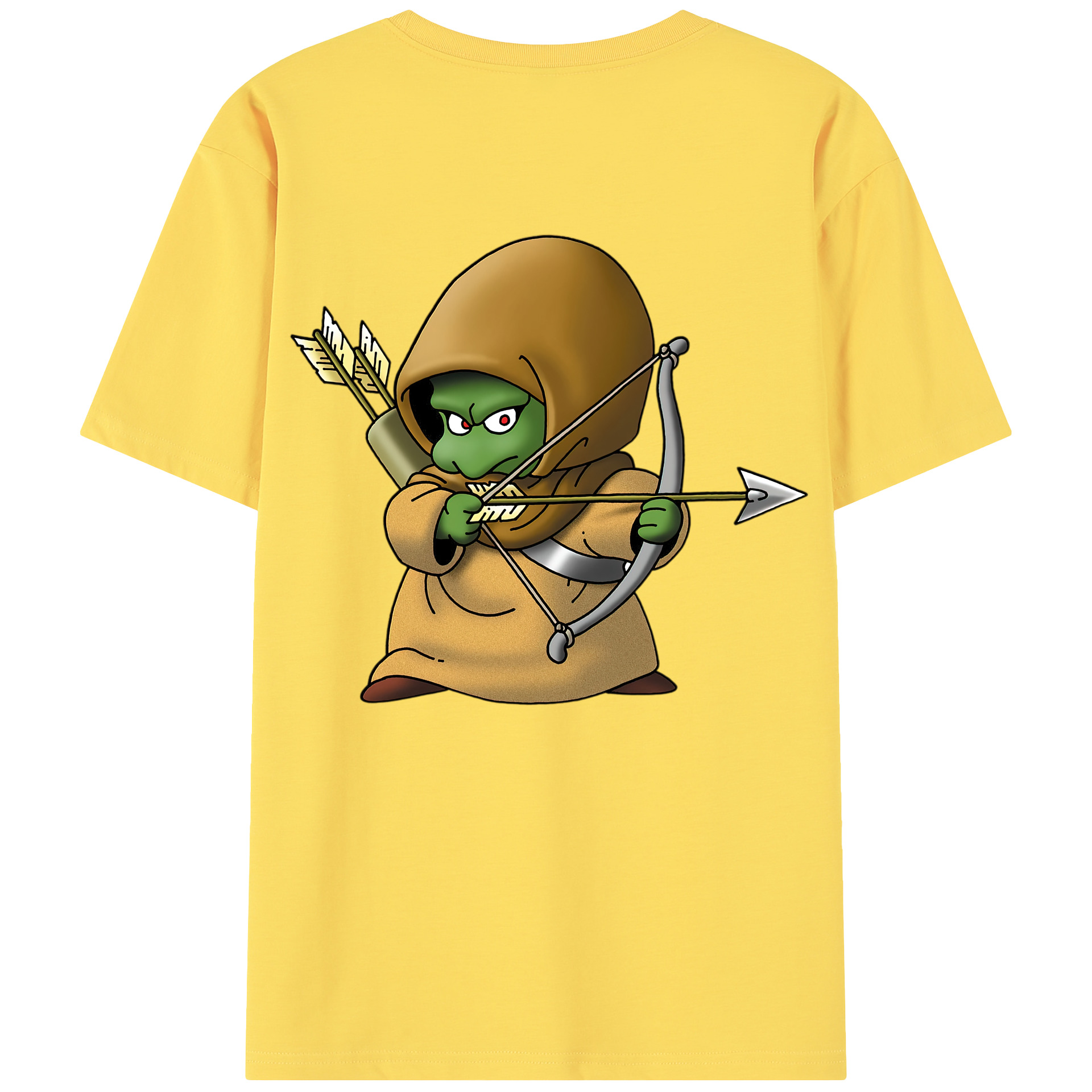 （画像用） ドラゴンクエスト Doragon Kuesuto Dragon Quest 綿100％半袖Tシャツ（背面プリント）