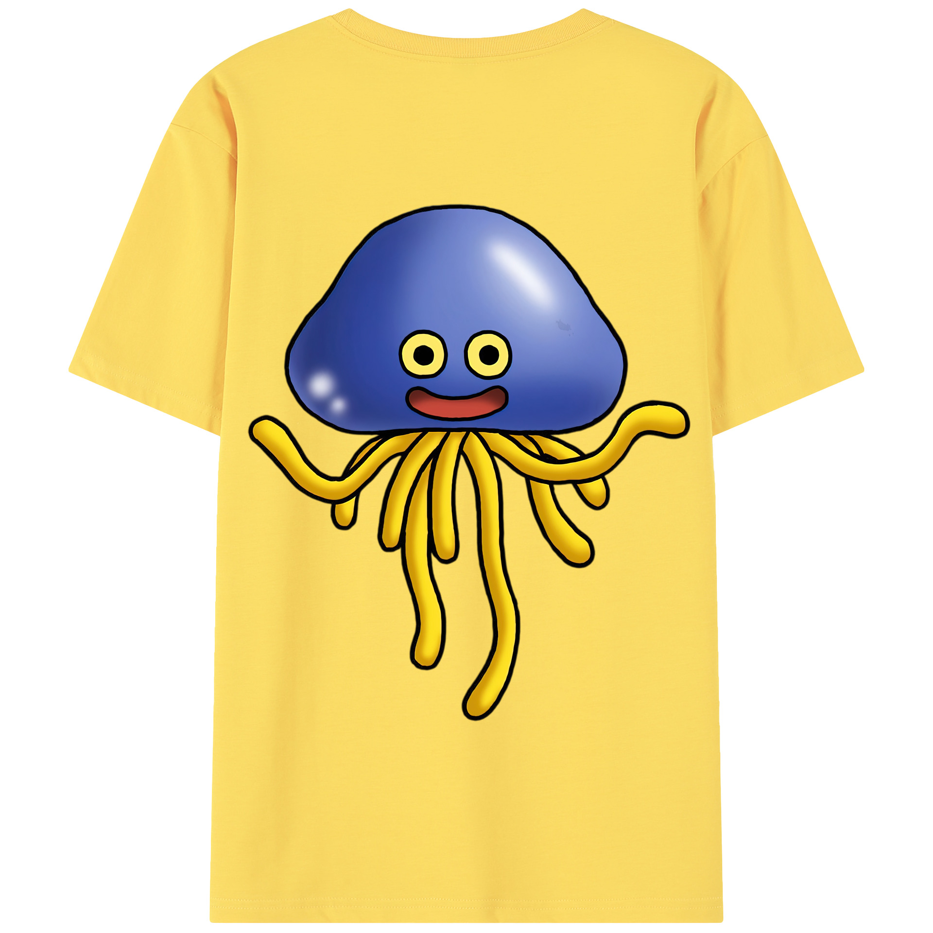 （画像用） ドラゴンクエスト Doragon Kuesuto Dragon Quest 綿100％半袖Tシャツ（背面プリント）