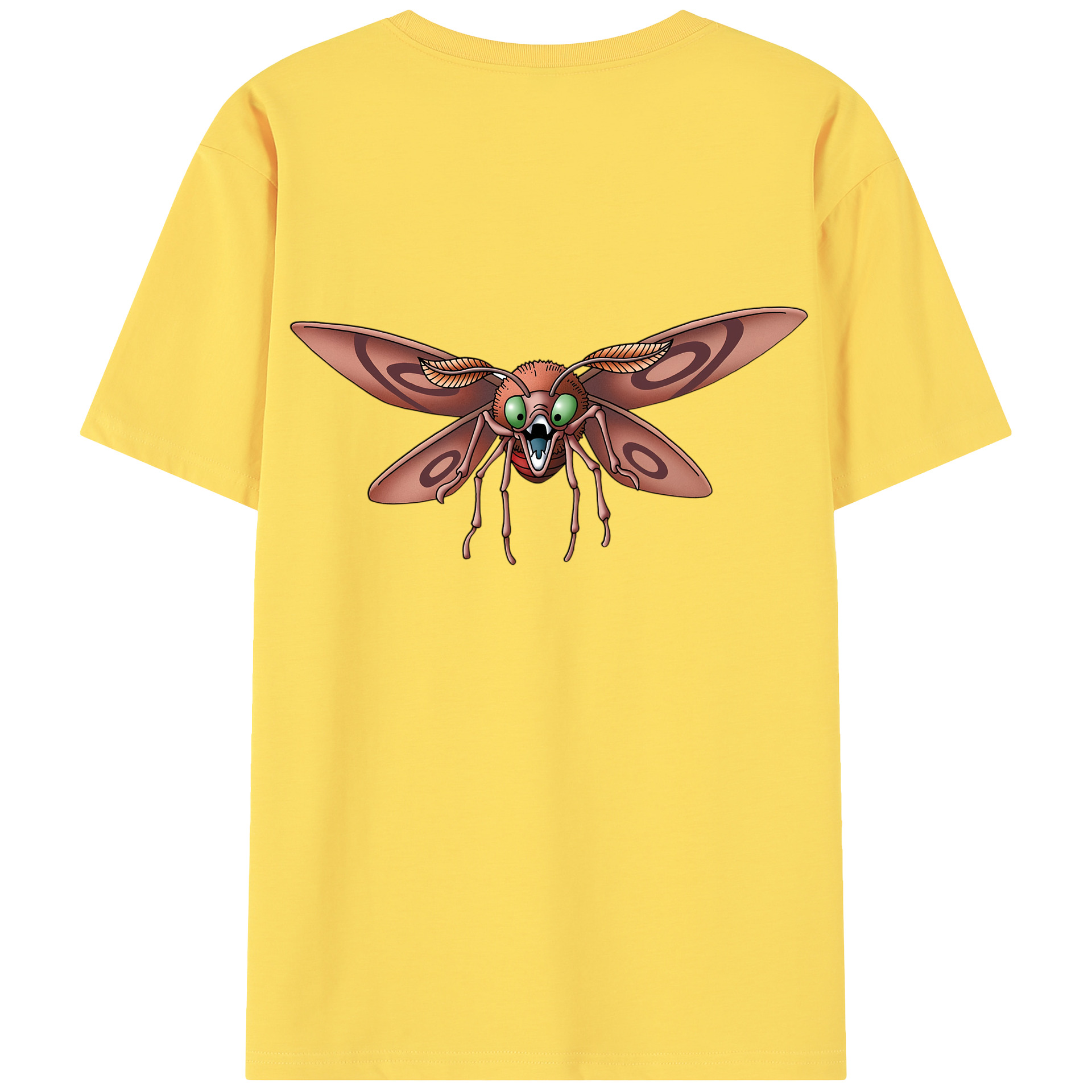 （画像用） ドラゴンクエスト Doragon Kuesuto Dragon Quest 綿100％半袖Tシャツ（背面プリント）