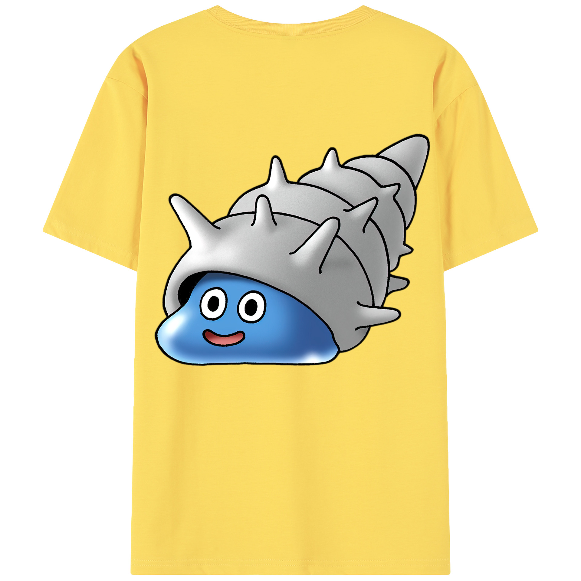 （画像用） ドラゴンクエスト Doragon Kuesuto Dragon Quest 綿100％半袖Tシャツ（背面プリント）