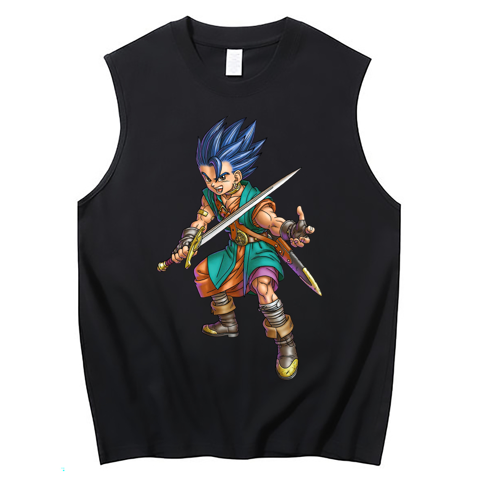 （画像用） ドラゴンクエスト Doragon Kuesuto Dragon Quest コットン100％タンクトップ（フロントプリント）