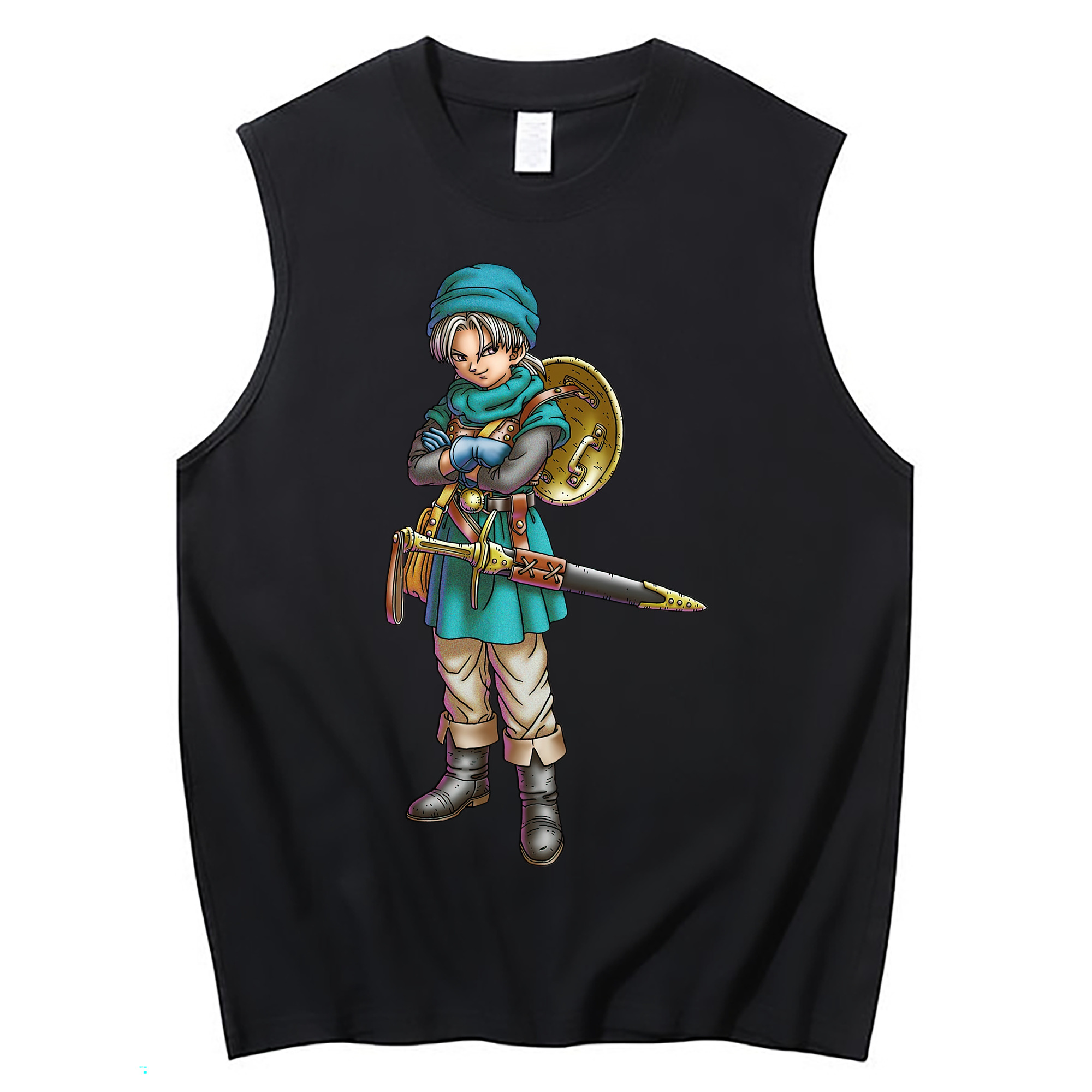 （画像用） ドラゴンクエスト Doragon Kuesuto Dragon Quest コットン100％タンクトップ（フロントプリント）
