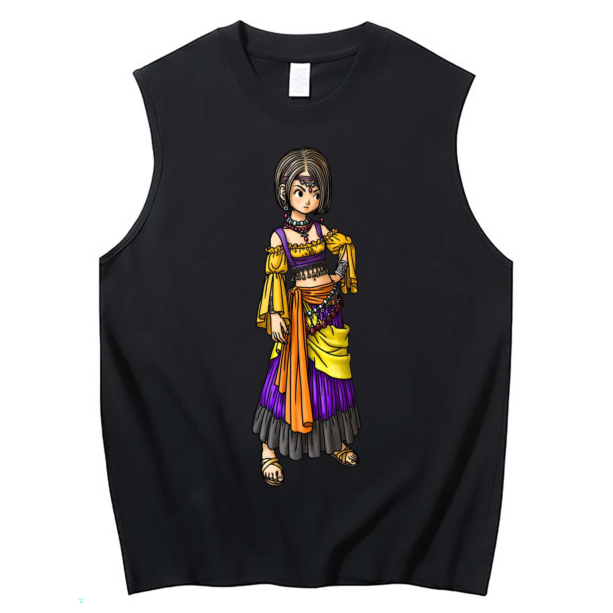 （画像用） ドラゴンクエスト Doragon Kuesuto Dragon Quest コットン100％タンクトップ（フロントプリント）