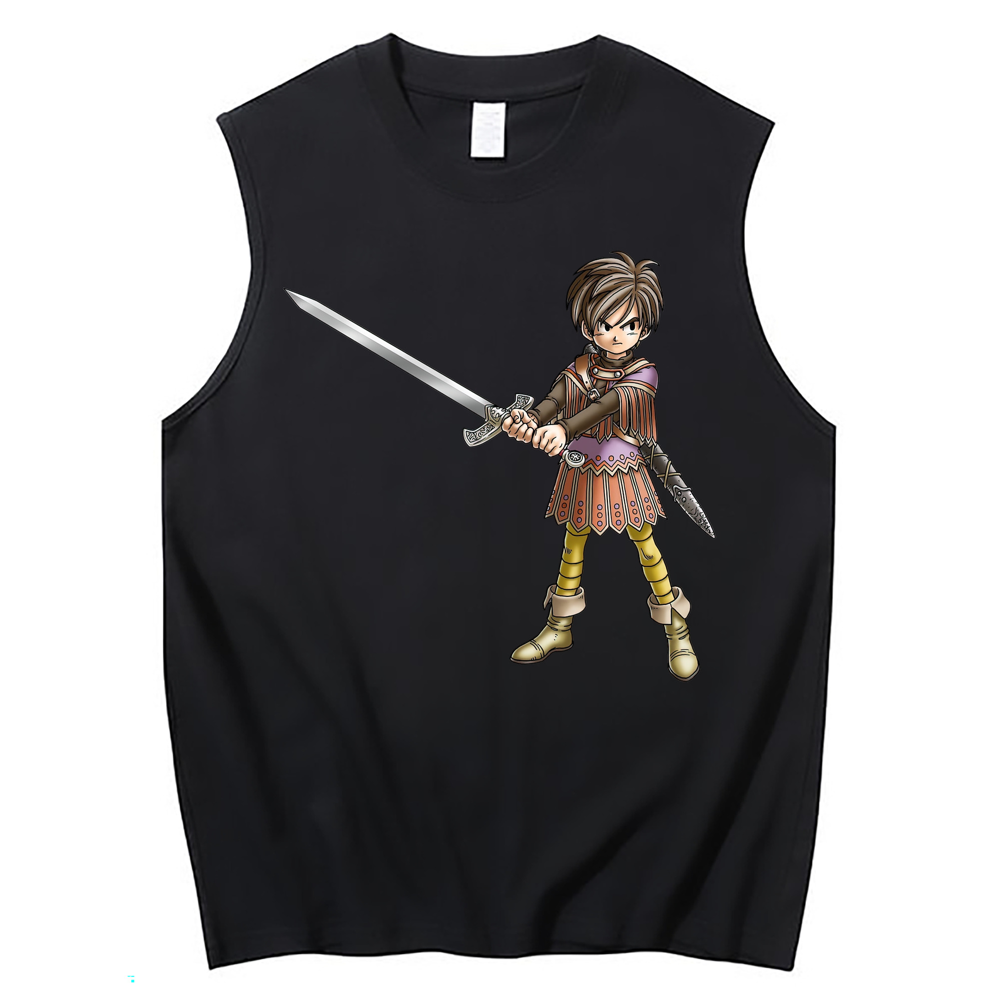 （画像用） ドラゴンクエスト Doragon Kuesuto Dragon Quest コットン100％タンクトップ（フロントプリント）