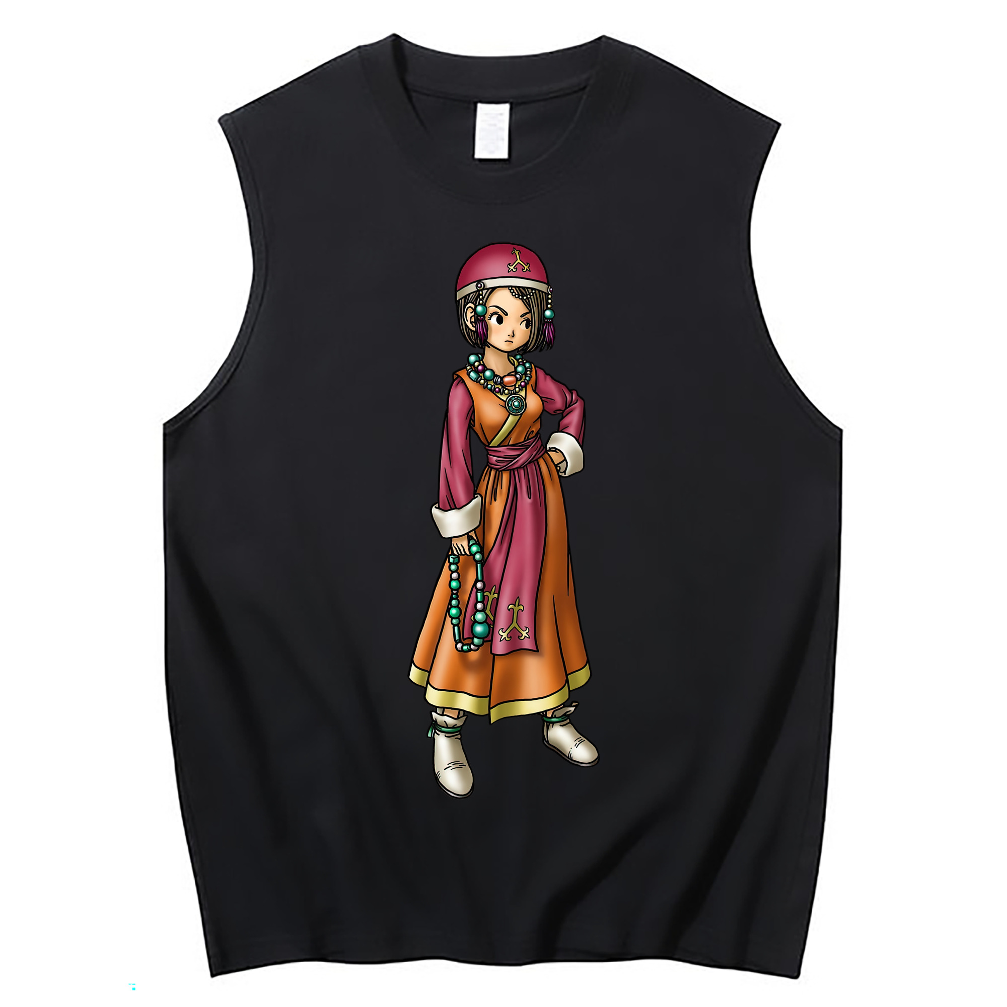 （画像用） ドラゴンクエスト Doragon Kuesuto Dragon Quest コットン100％タンクトップ（フロントプリント）