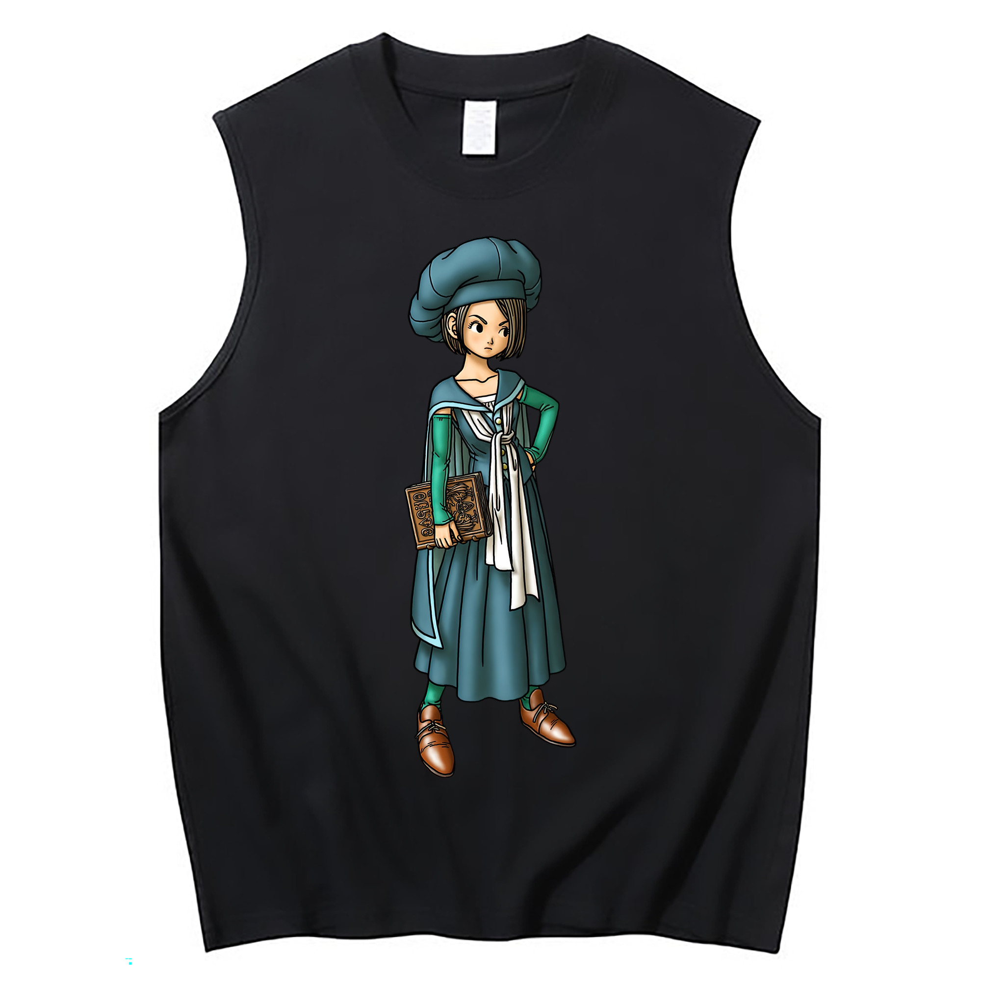 （画像用） ドラゴンクエスト Doragon Kuesuto Dragon Quest コットン100％タンクトップ（フロントプリント）