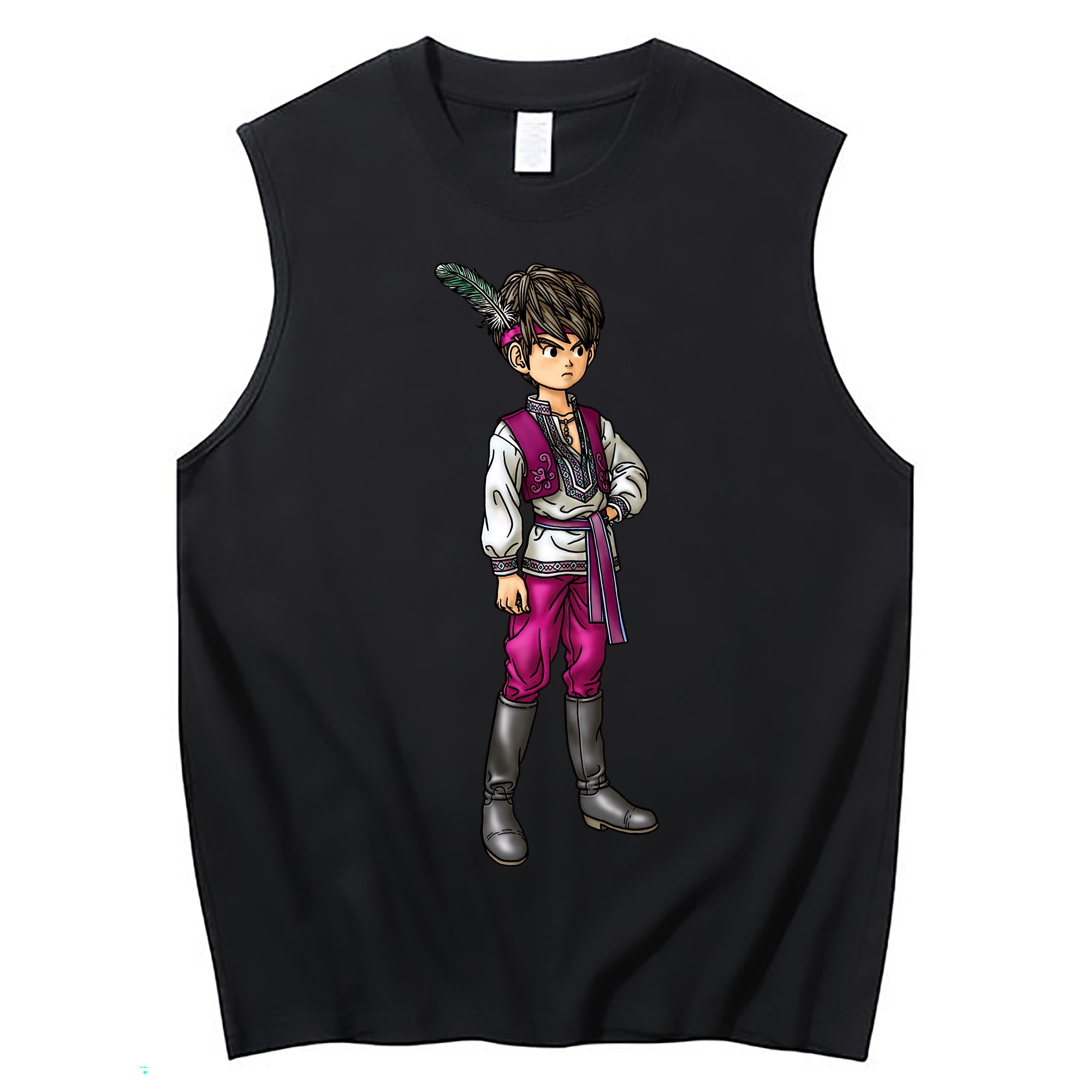 （画像用） ドラゴンクエスト Doragon Kuesuto Dragon Quest コットン100％タンクトップ（フロントプリント）