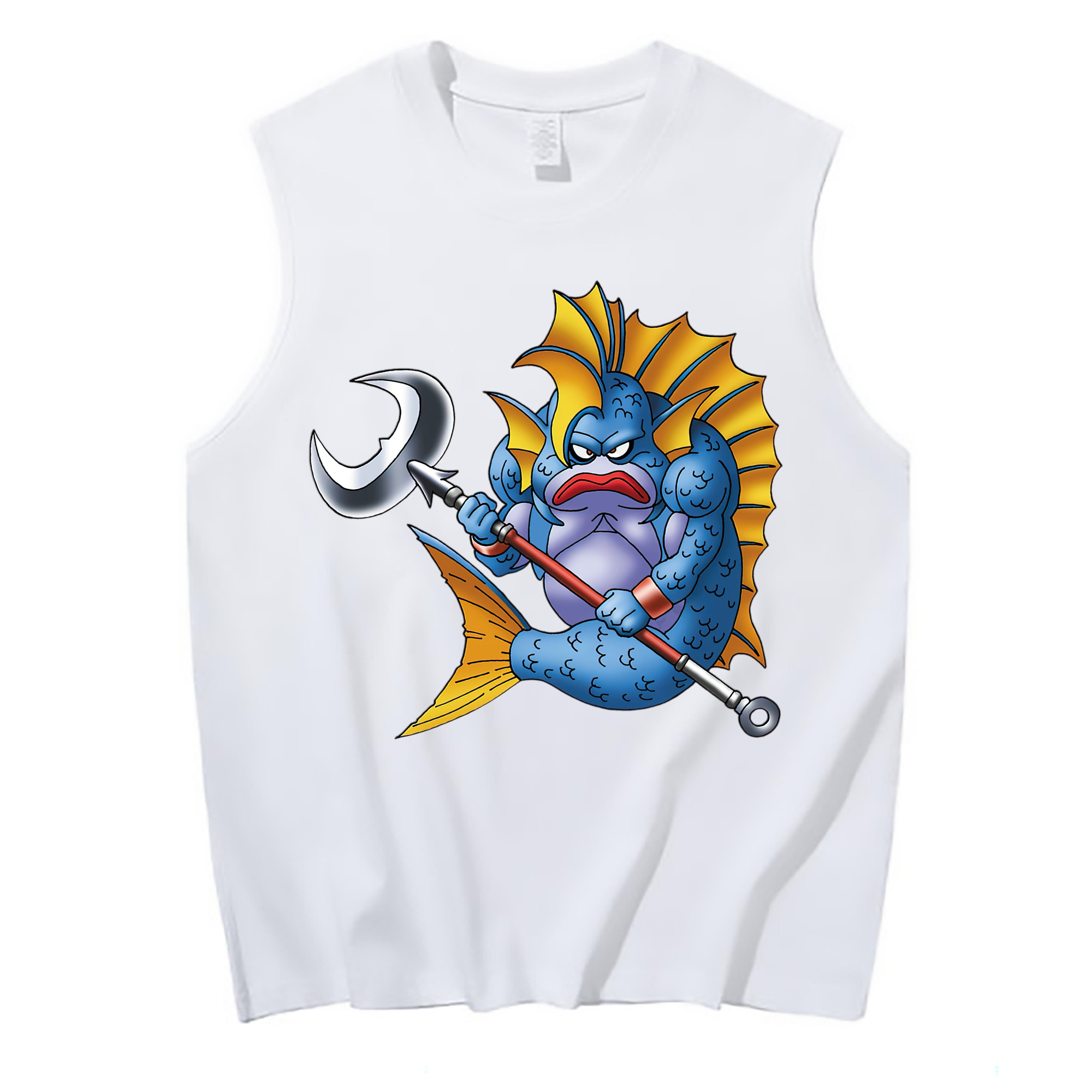 （画像用） ドラゴンクエスト Doragon Kuesuto Dragon Quest コットン100％タンクトップ（フロントプリント）