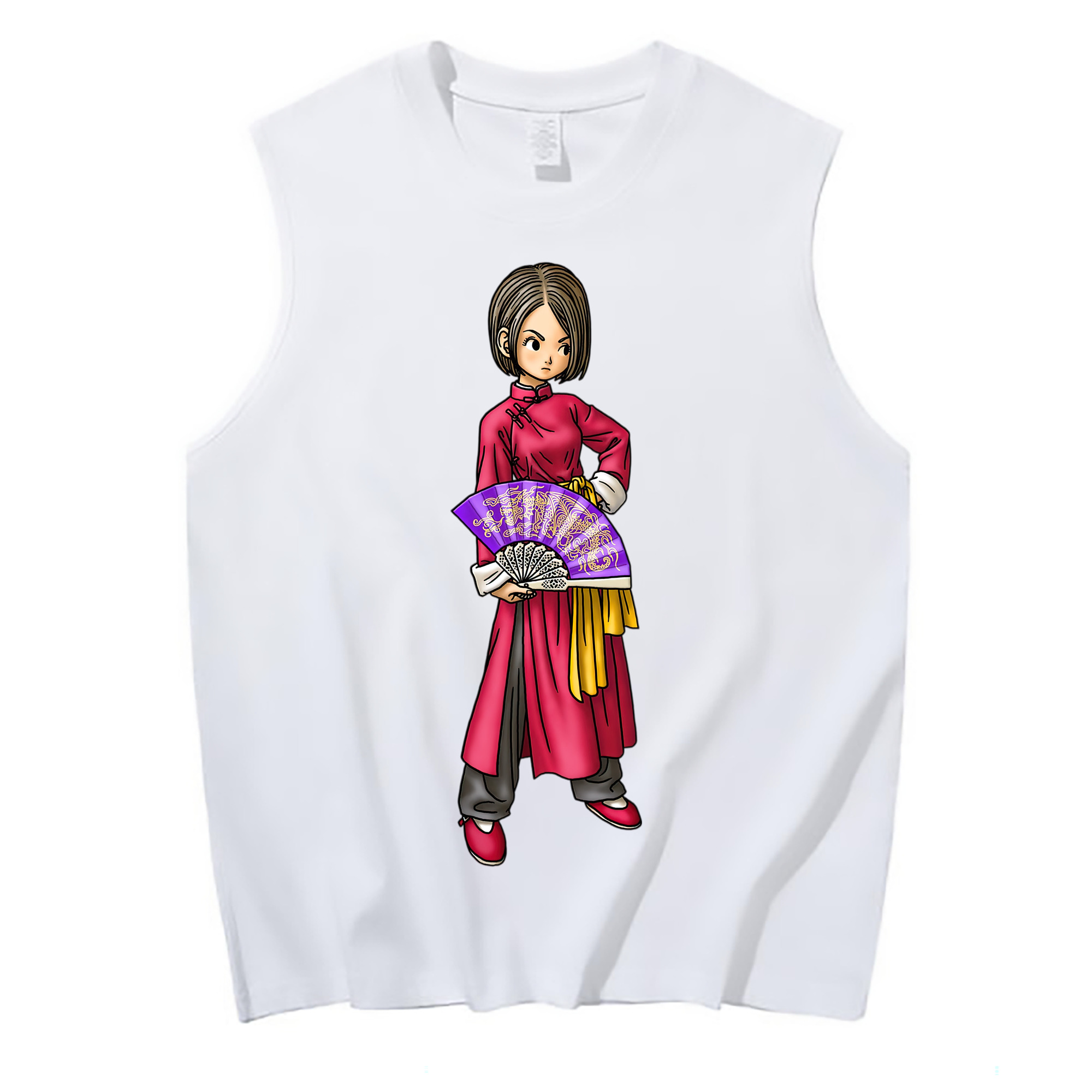 （画像用） ドラゴンクエスト Doragon Kuesuto Dragon Quest コットン100％タンクトップ（フロントプリント）
