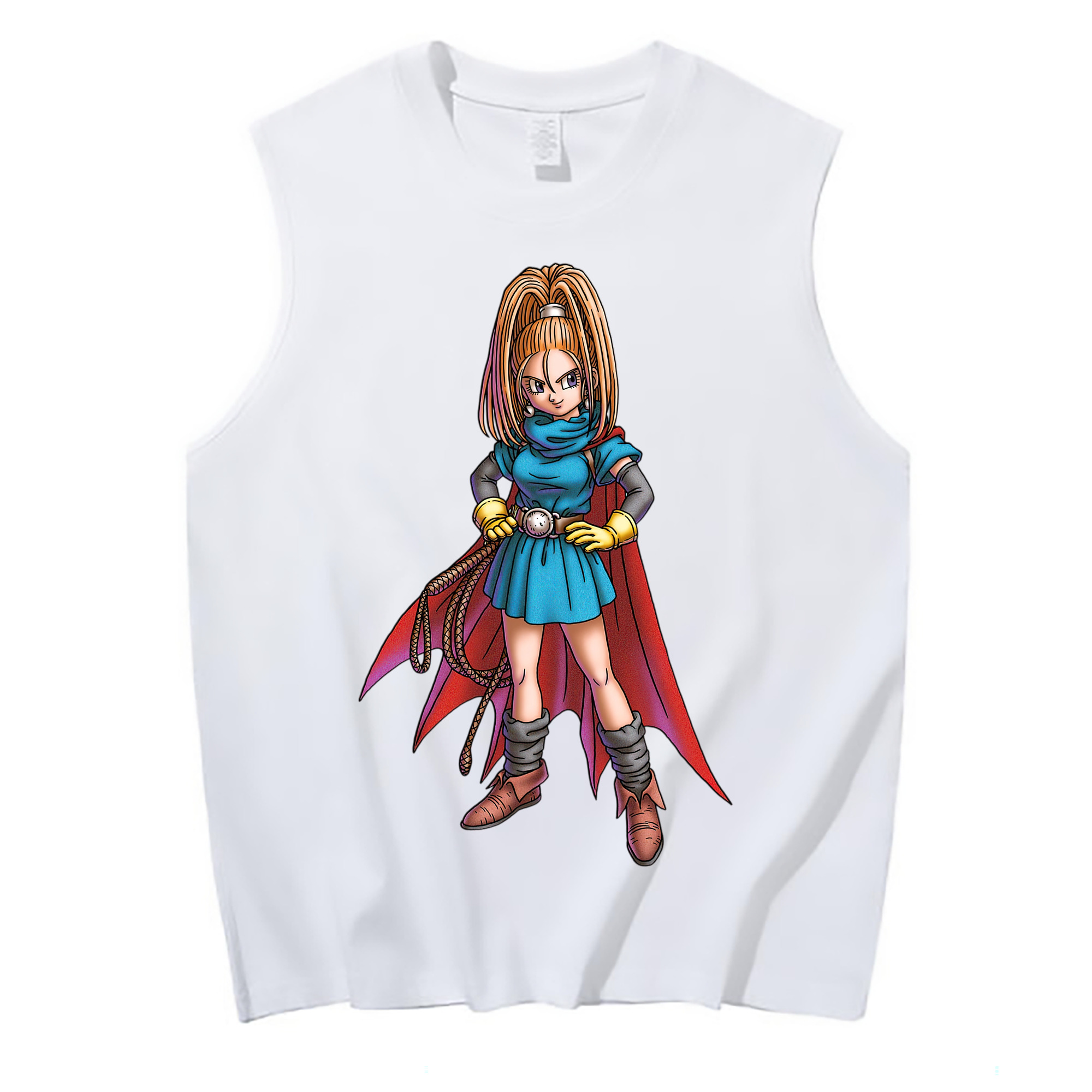 （画像用） ドラゴンクエスト Doragon Kuesuto Dragon Quest コットン100％タンクトップ（フロントプリント）