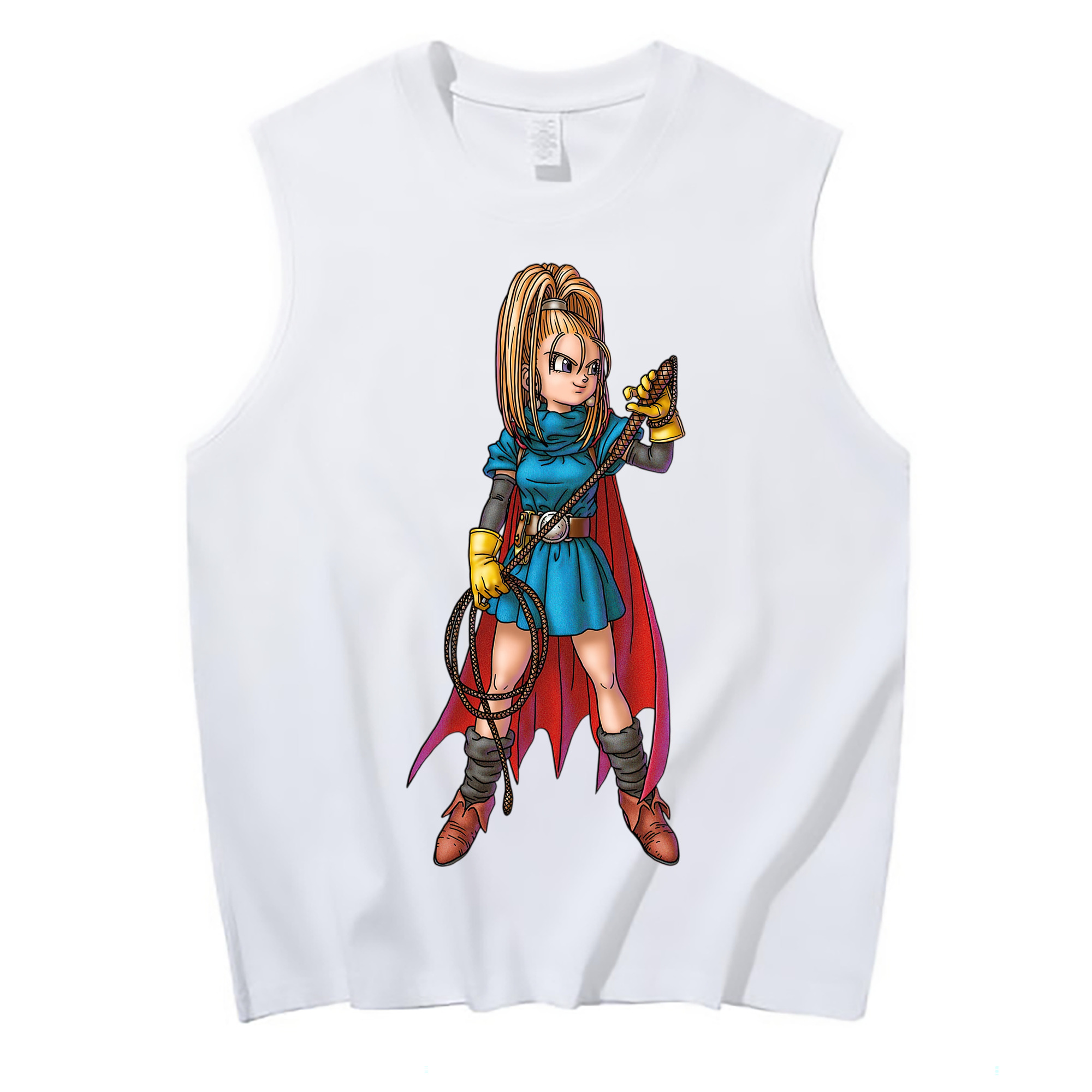 （画像用） ドラゴンクエスト Doragon Kuesuto Dragon Quest コットン100％タンクトップ（フロントプリント）