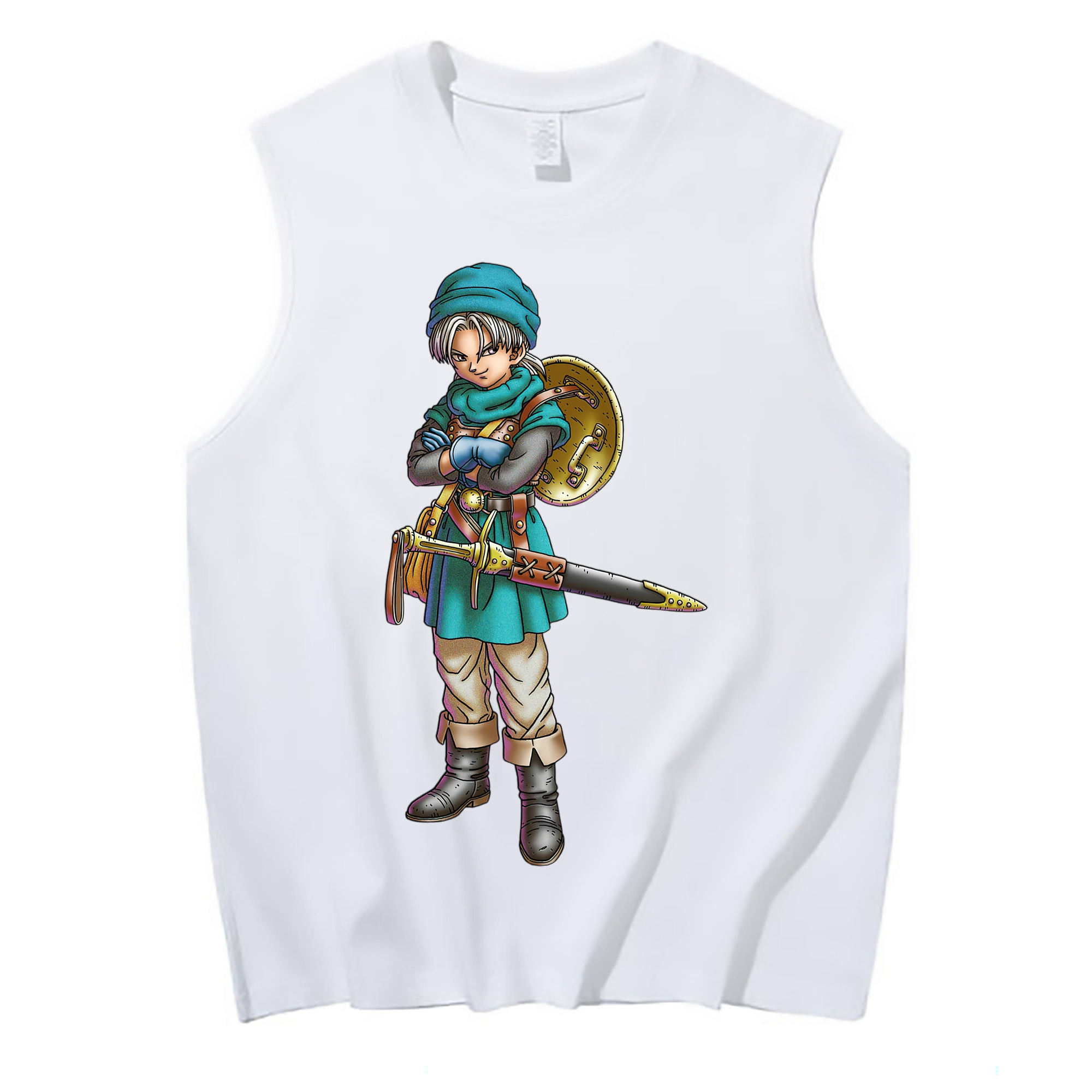 （画像用） ドラゴンクエスト Doragon Kuesuto Dragon Quest コットン100％タンクトップ（フロントプリント）
