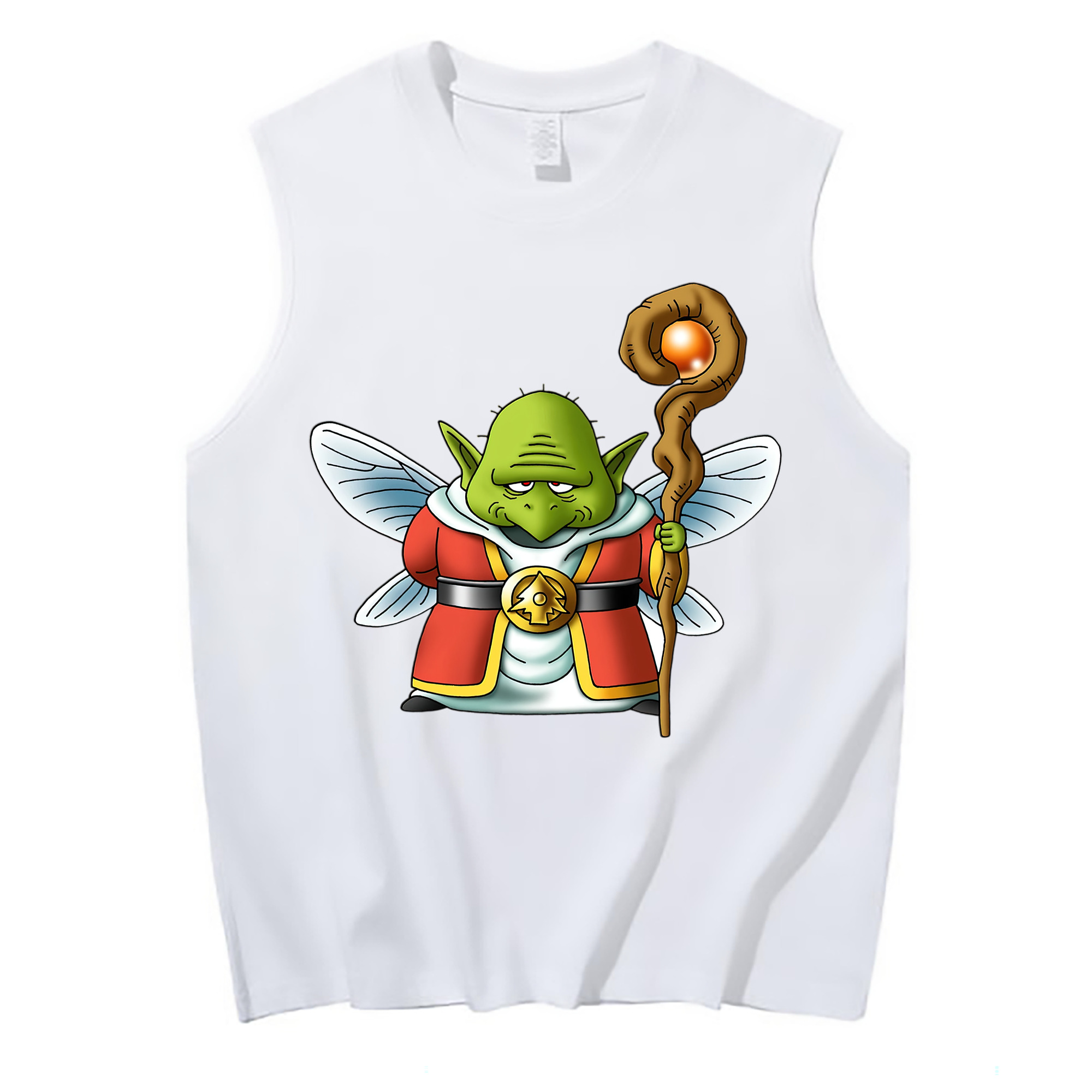 （画像用） ドラゴンクエスト Doragon Kuesuto Dragon Quest コットン100％タンクトップ（フロントプリント）