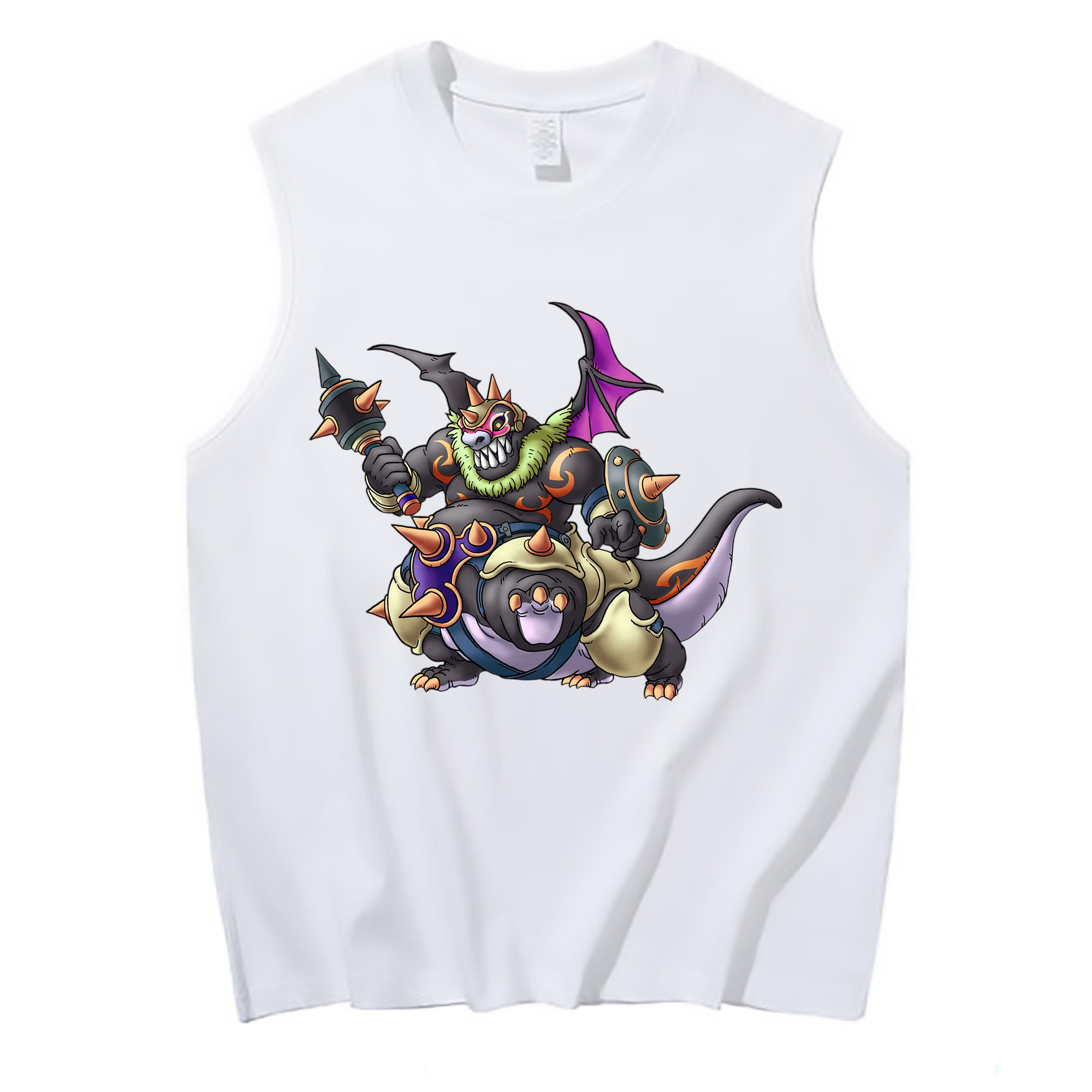 （画像用） ドラゴンクエスト Doragon Kuesuto Dragon Quest コットン100％タンクトップ（フロントプリント）