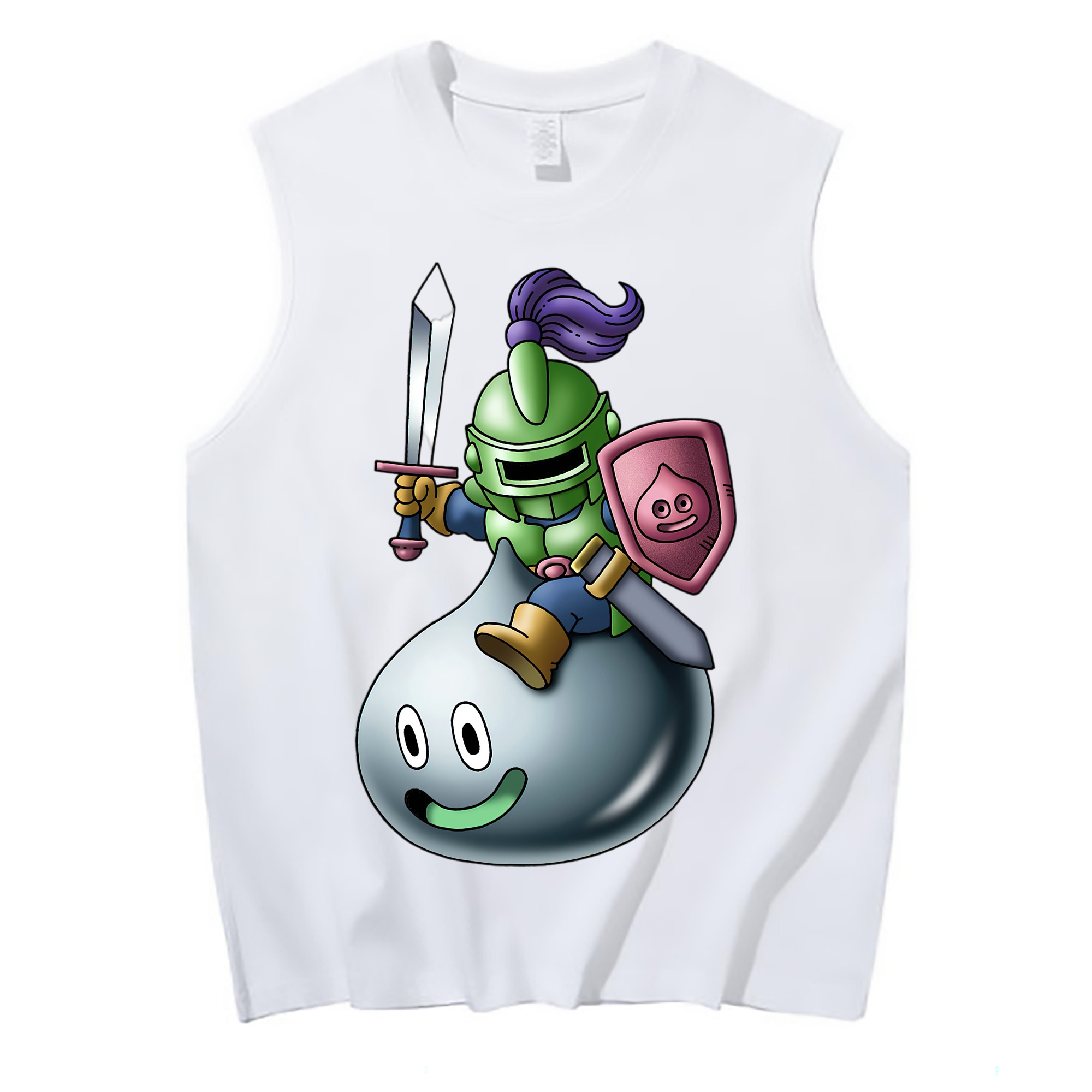 （画像用） ドラゴンクエスト Doragon Kuesuto Dragon Quest コットン100％タンクトップ（フロントプリント）