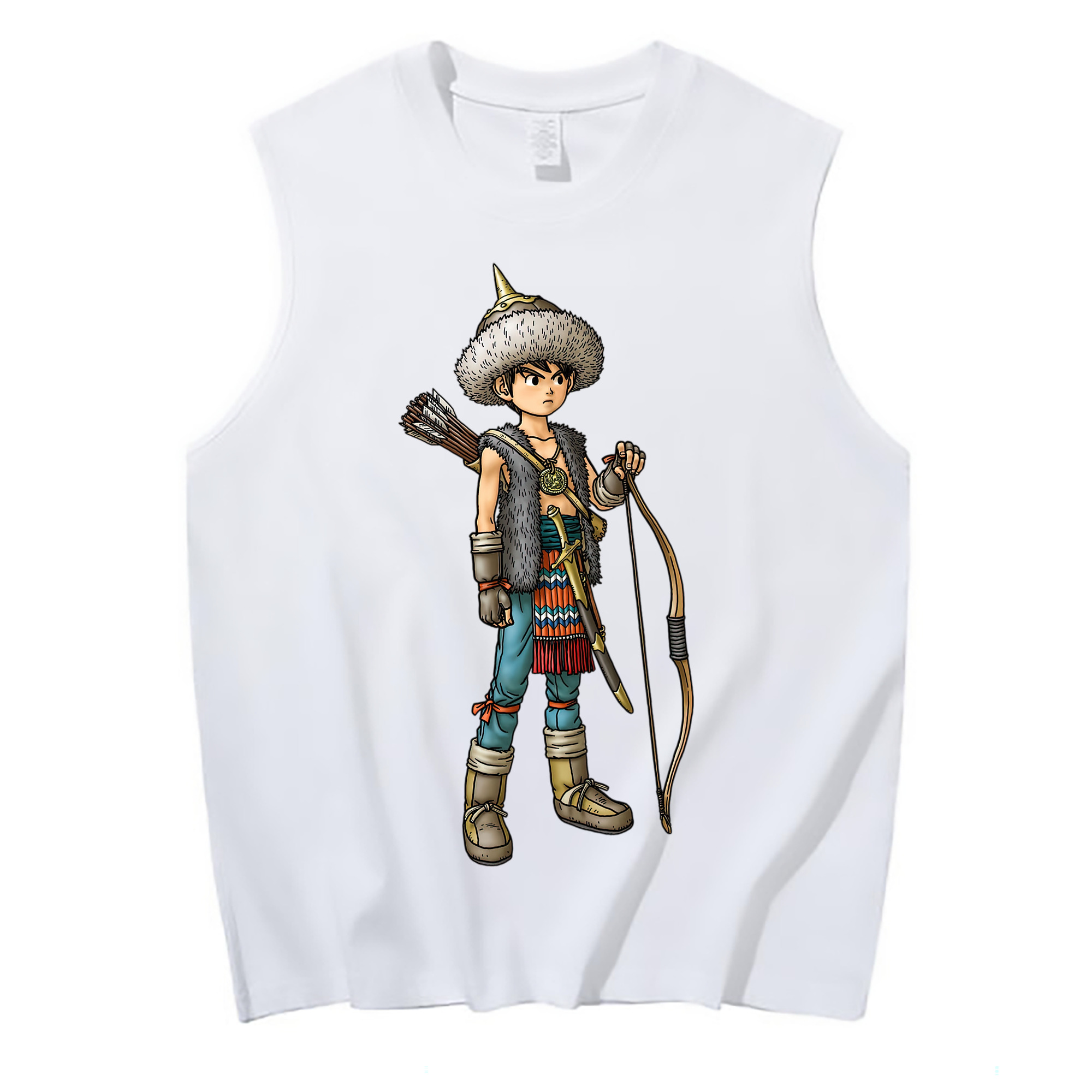 （画像用） ドラゴンクエスト Doragon Kuesuto Dragon Quest コットン100％タンクトップ（フロントプリント）