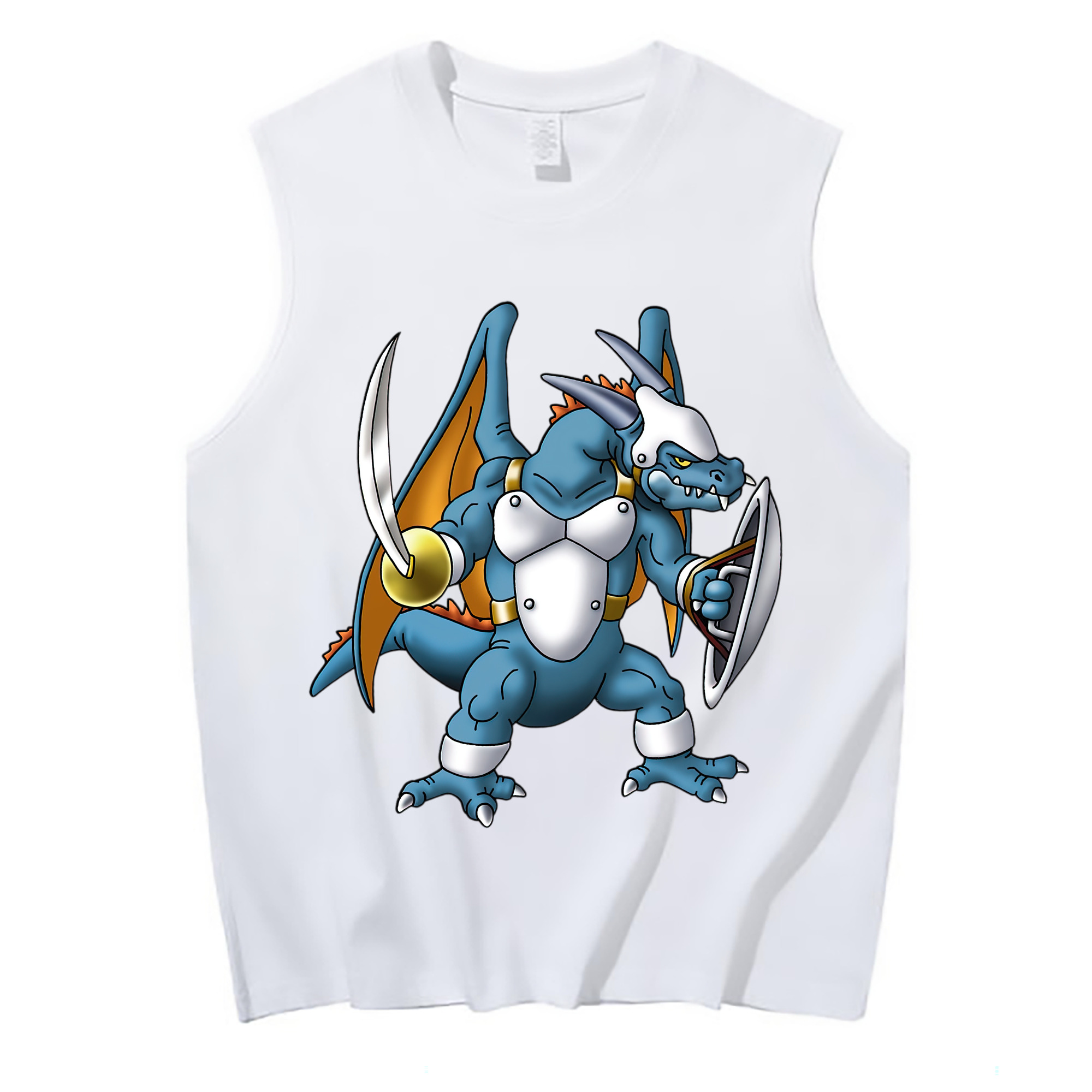 （画像用） ドラゴンクエスト Doragon Kuesuto Dragon Quest コットン100％タンクトップ（フロントプリント）