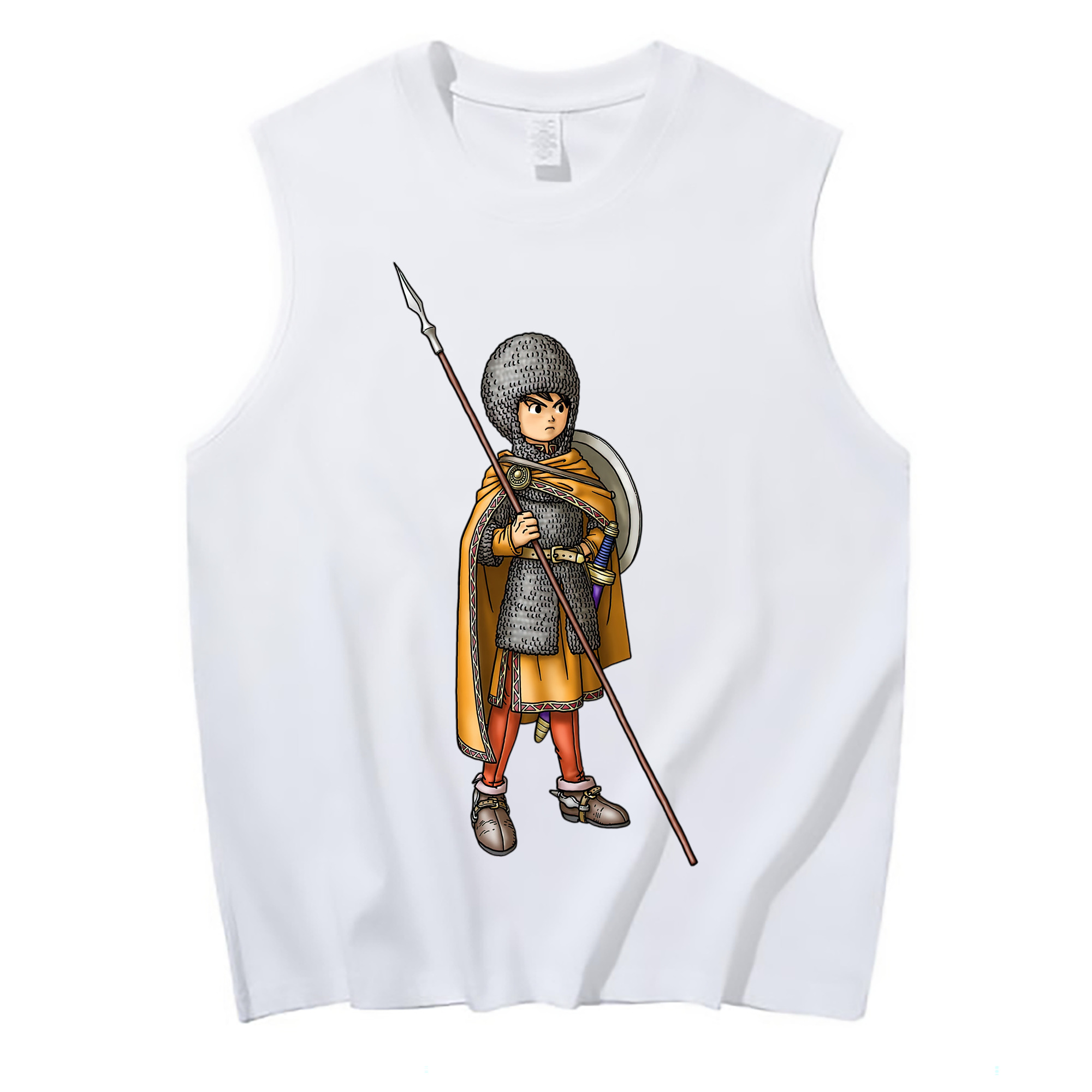 （画像用） ドラゴンクエスト Doragon Kuesuto Dragon Quest コットン100％タンクトップ（フロントプリント）
