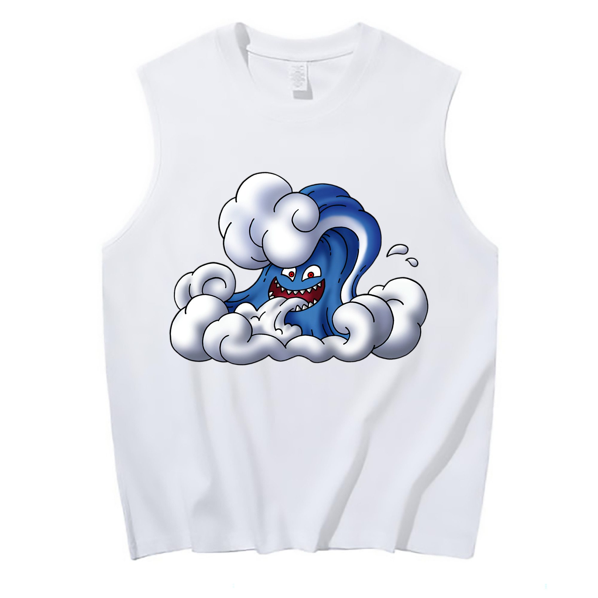 （画像用） ドラゴンクエスト Doragon Kuesuto Dragon Quest コットン100％タンクトップ（フロントプリント）