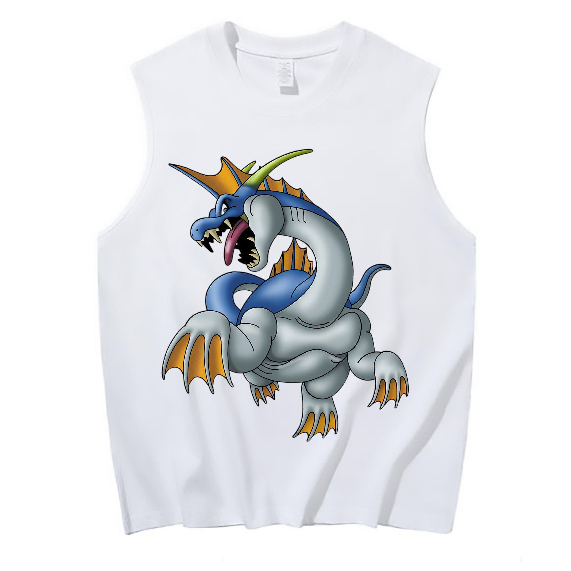 （画像用） ドラゴンクエスト Doragon Kuesuto Dragon Quest コットン100％タンクトップ（フロントプリント）