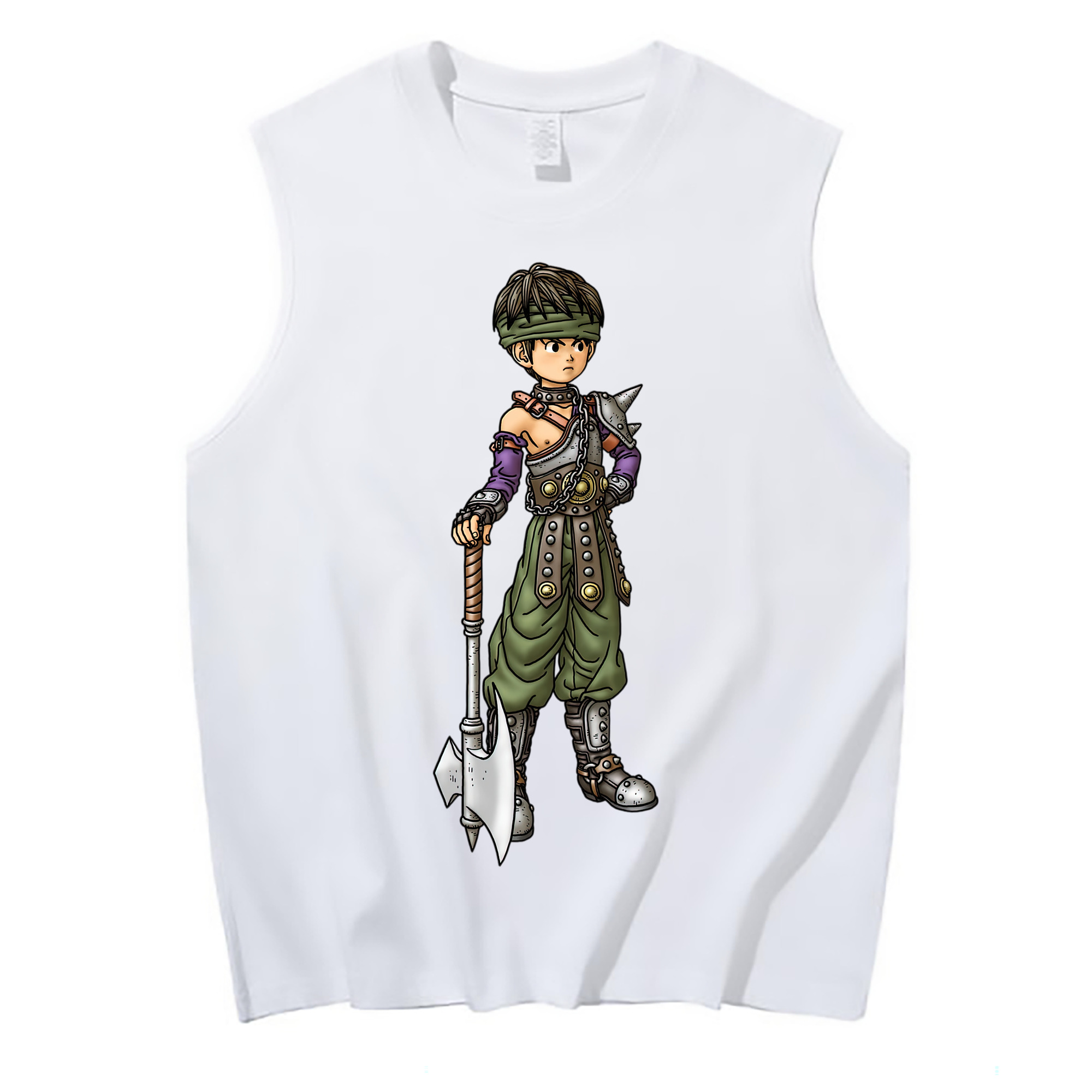（画像用） ドラゴンクエスト Doragon Kuesuto Dragon Quest コットン100％タンクトップ（フロントプリント）