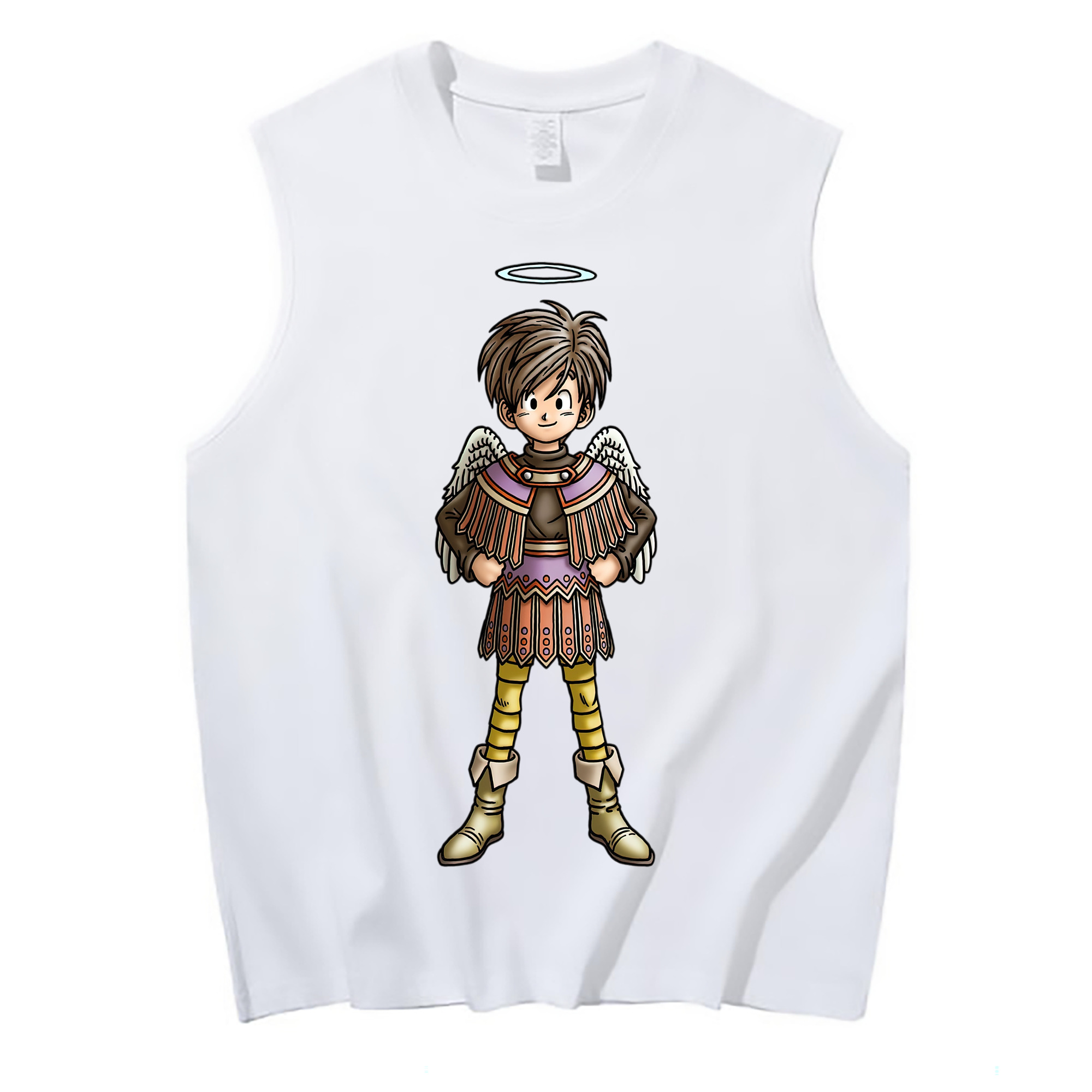 （画像用） ドラゴンクエスト Doragon Kuesuto Dragon Quest コットン100％タンクトップ（フロントプリント）