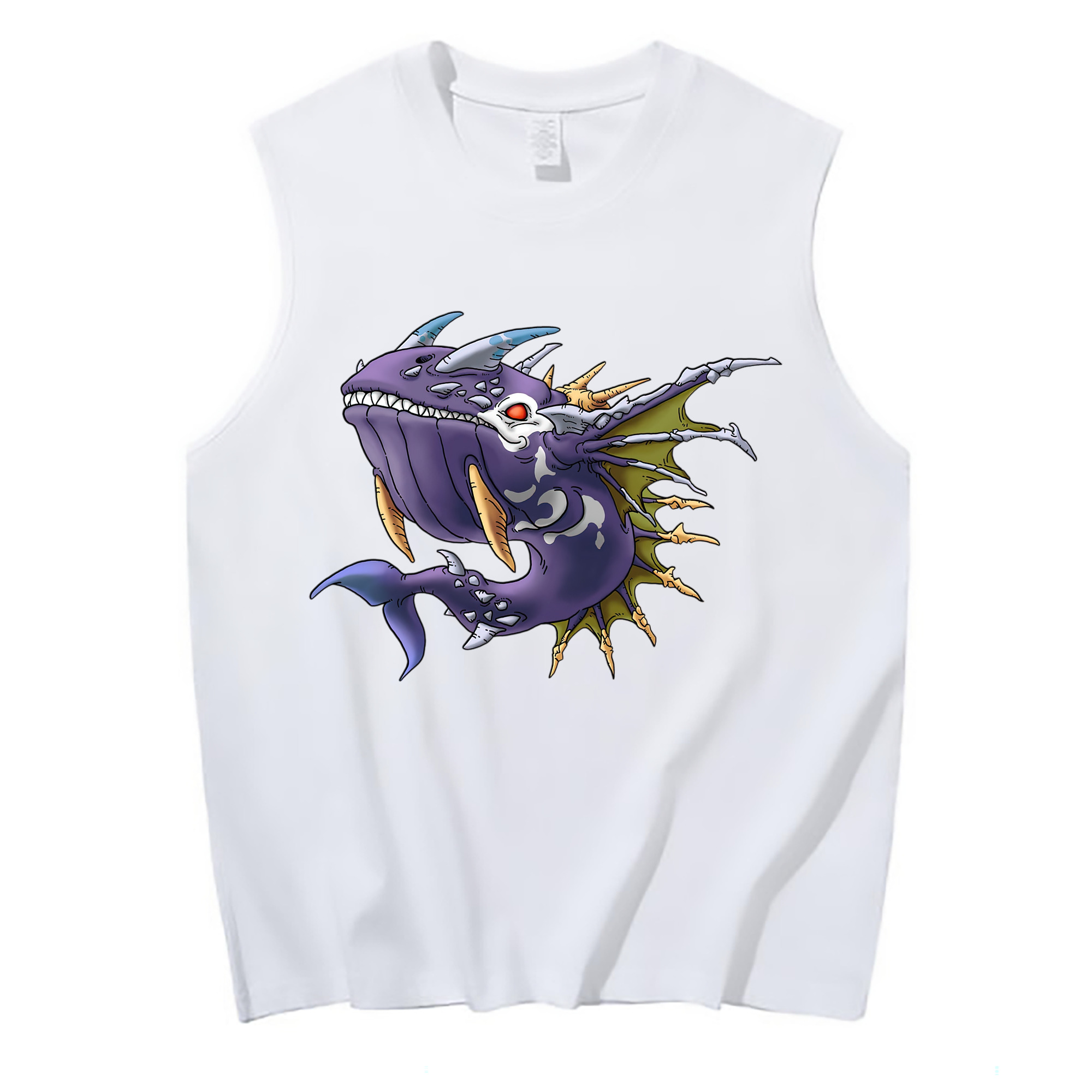 （画像用） ドラゴンクエスト Doragon Kuesuto Dragon Quest コットン100％タンクトップ（フロントプリント）