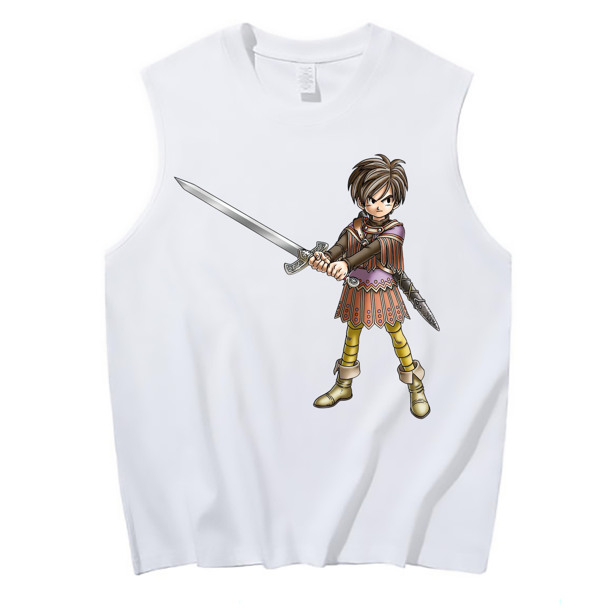 （画像用） ドラゴンクエスト Doragon Kuesuto Dragon Quest コットン100％タンクトップ（フロントプリント）