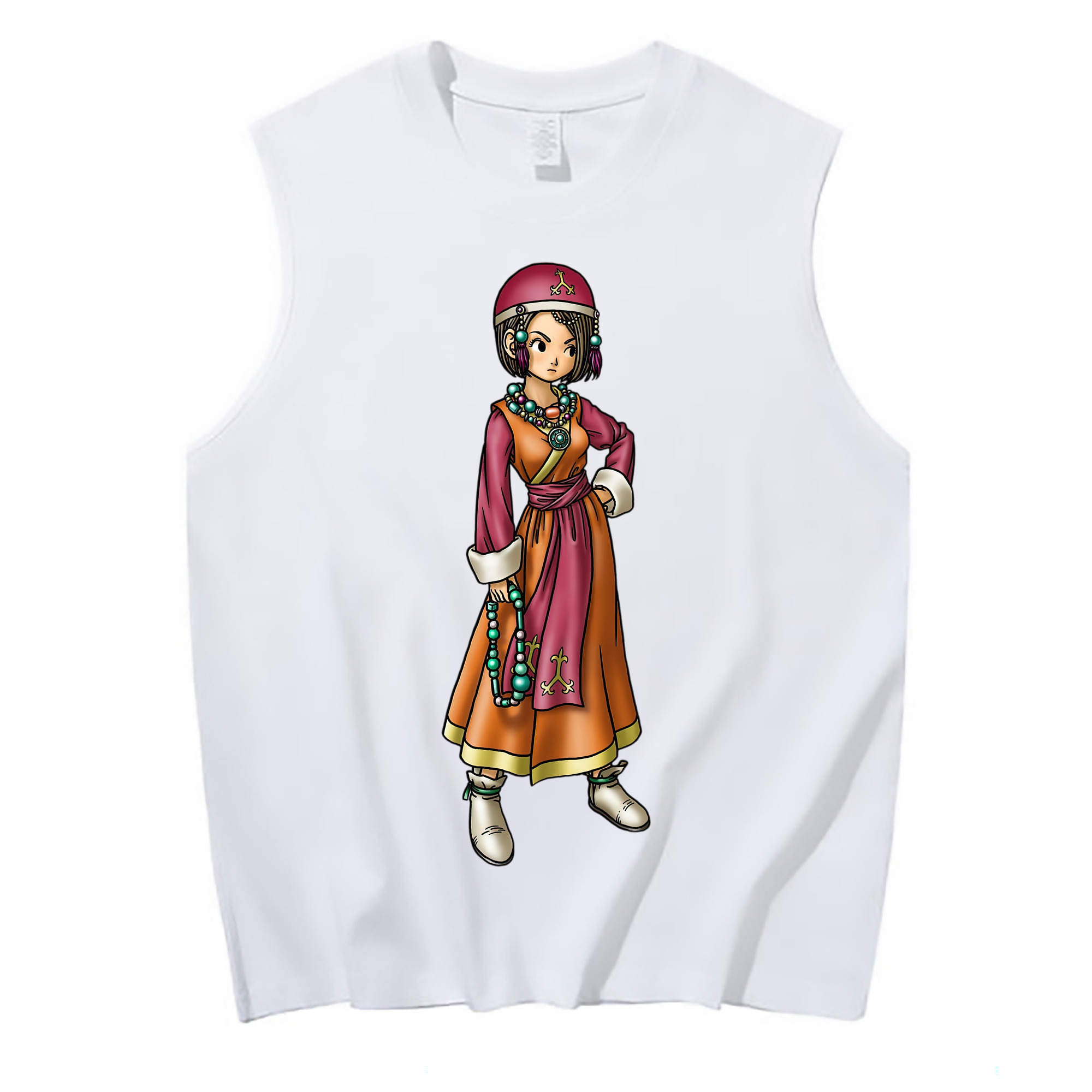 （画像用） ドラゴンクエスト Doragon Kuesuto Dragon Quest コットン100％タンクトップ（フロントプリント）