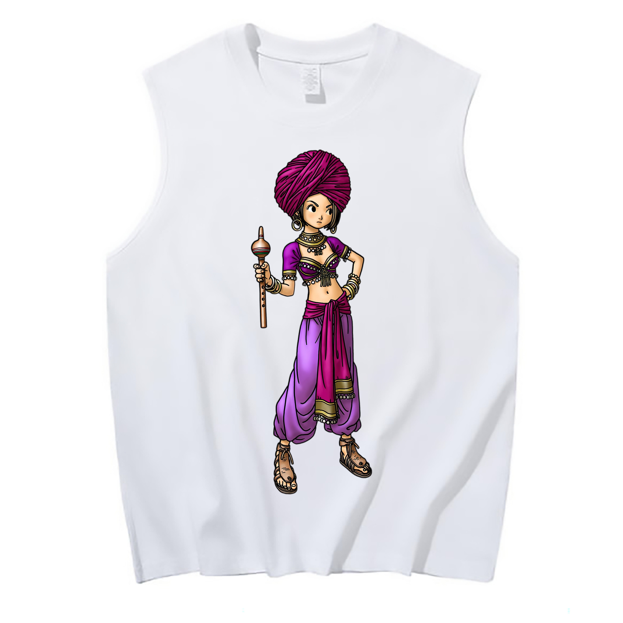 （画像用） ドラゴンクエスト Doragon Kuesuto Dragon Quest コットン100％タンクトップ（フロントプリント）