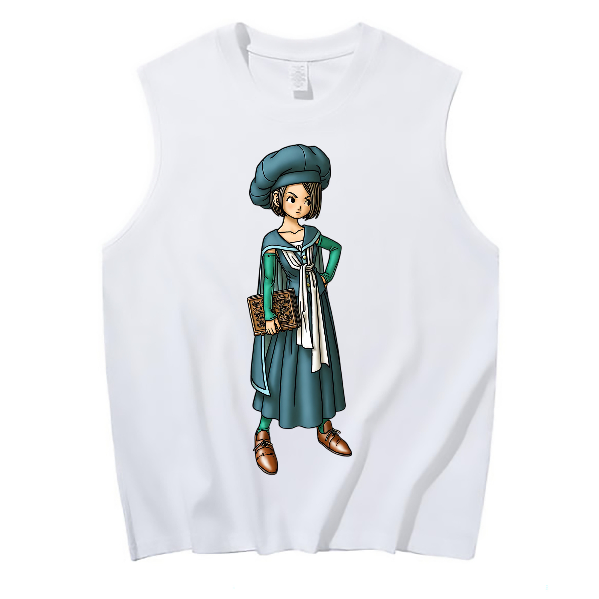 （画像用） ドラゴンクエスト Doragon Kuesuto Dragon Quest コットン100％タンクトップ（フロントプリント）