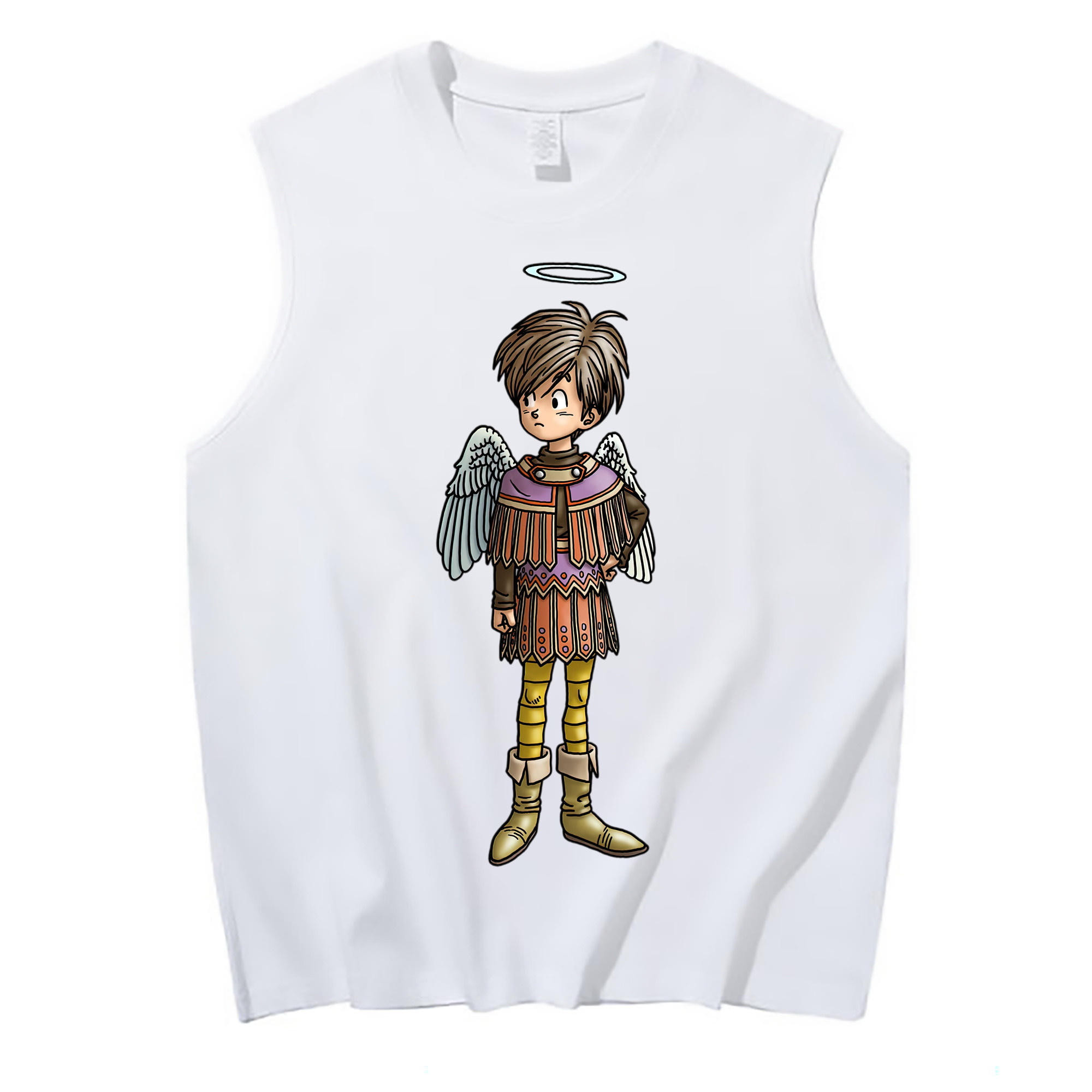（画像用） ドラゴンクエスト Doragon Kuesuto Dragon Quest コットン100％タンクトップ（フロントプリント）
