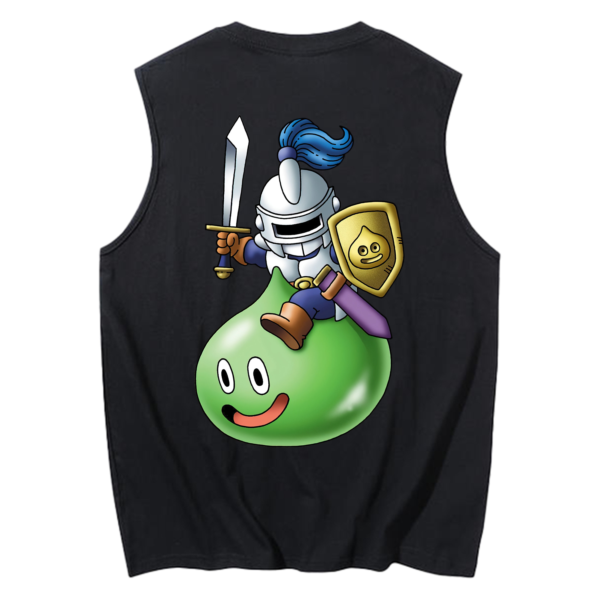 （画像用） ドラゴンクエスト Doragon Kuesuto Dragon Quest コットン100％タンクトップ（背面プリント）