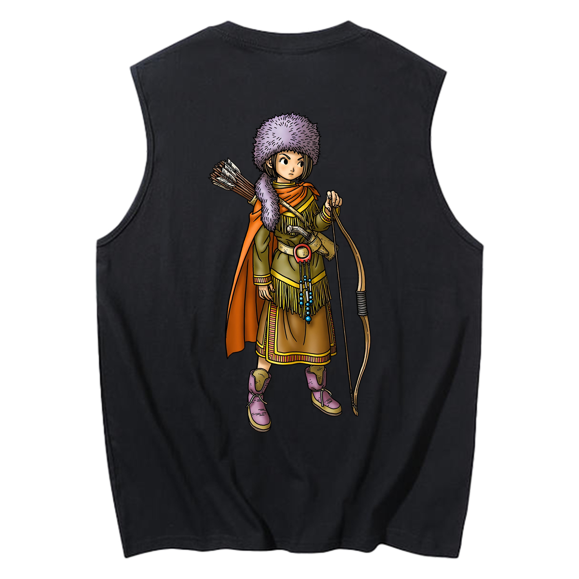 （画像用） ドラゴンクエスト Doragon Kuesuto Dragon Quest コットン100％タンクトップ（背面プリント）