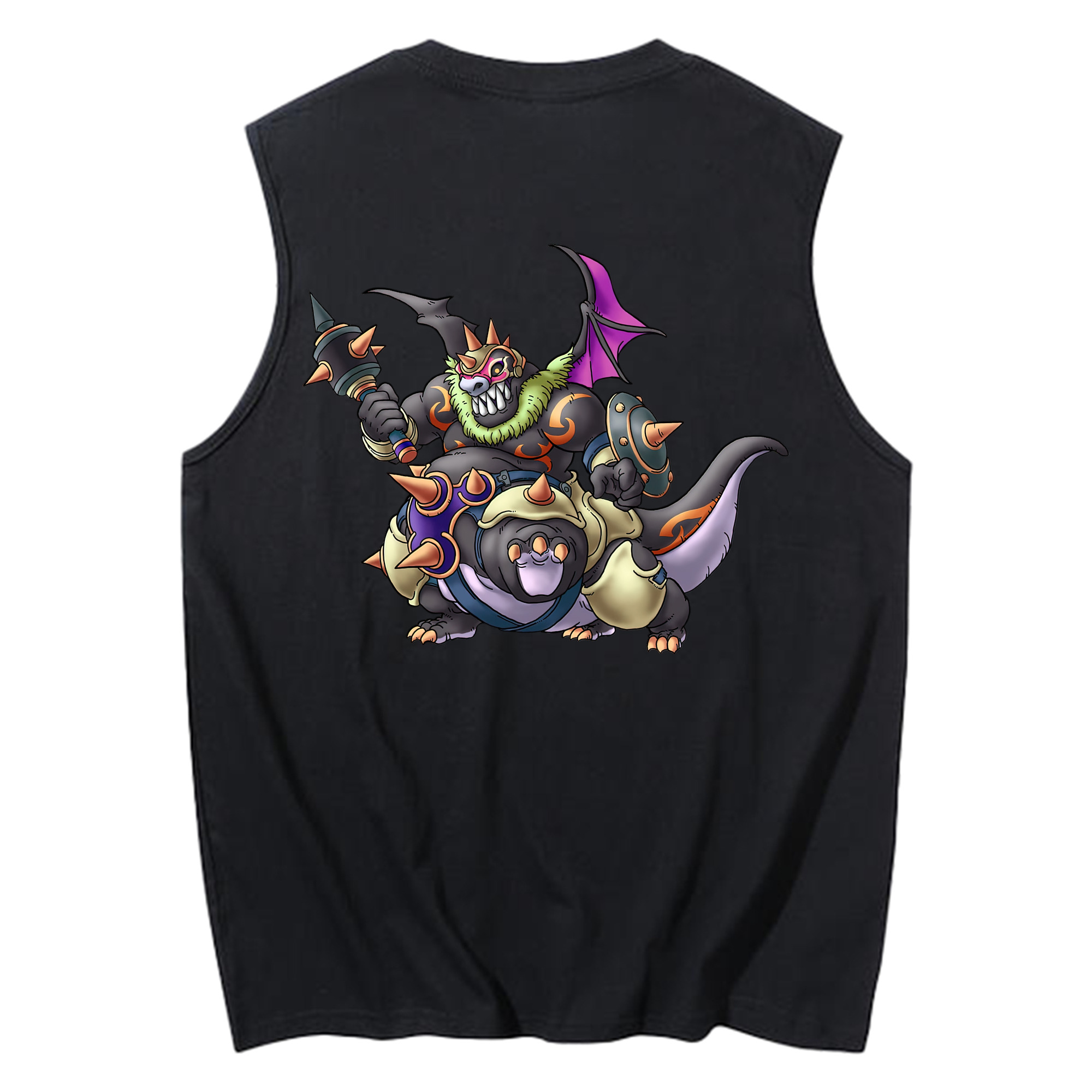 （画像用） ドラゴンクエスト Doragon Kuesuto Dragon Quest コットン100％タンクトップ（背面プリント）