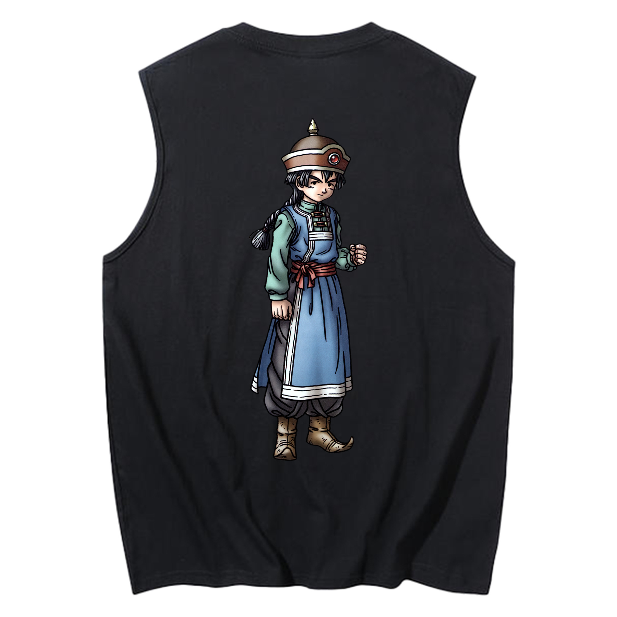 （画像用） ドラゴンクエスト Doragon Kuesuto Dragon Quest コットン100％タンクトップ（背面プリント）
