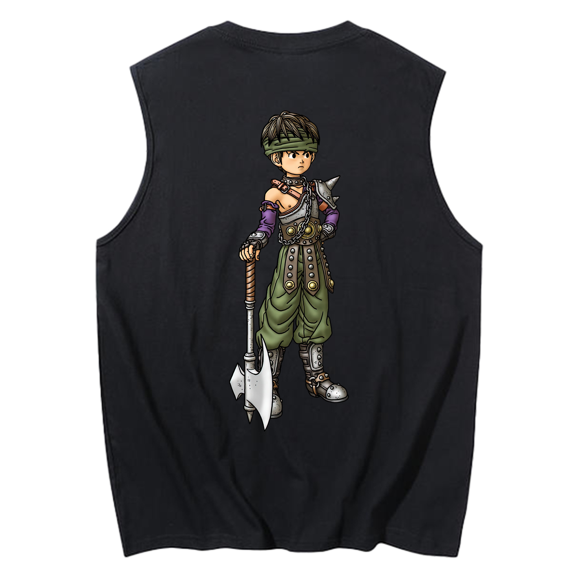 （画像用） ドラゴンクエスト Doragon Kuesuto Dragon Quest コットン100％タンクトップ（背面プリント）
