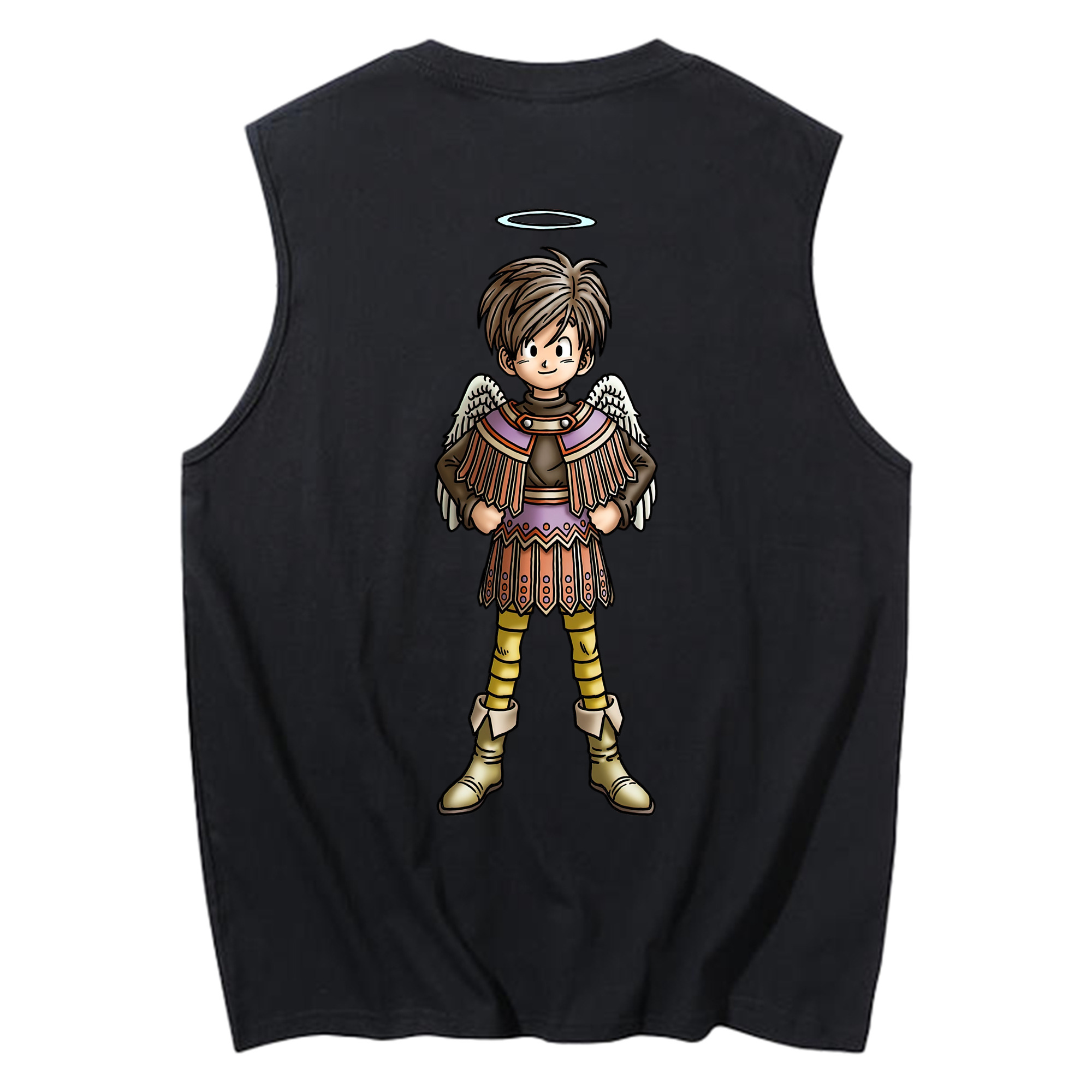 （画像用） ドラゴンクエスト Doragon Kuesuto Dragon Quest コットン100％タンクトップ（背面プリント）