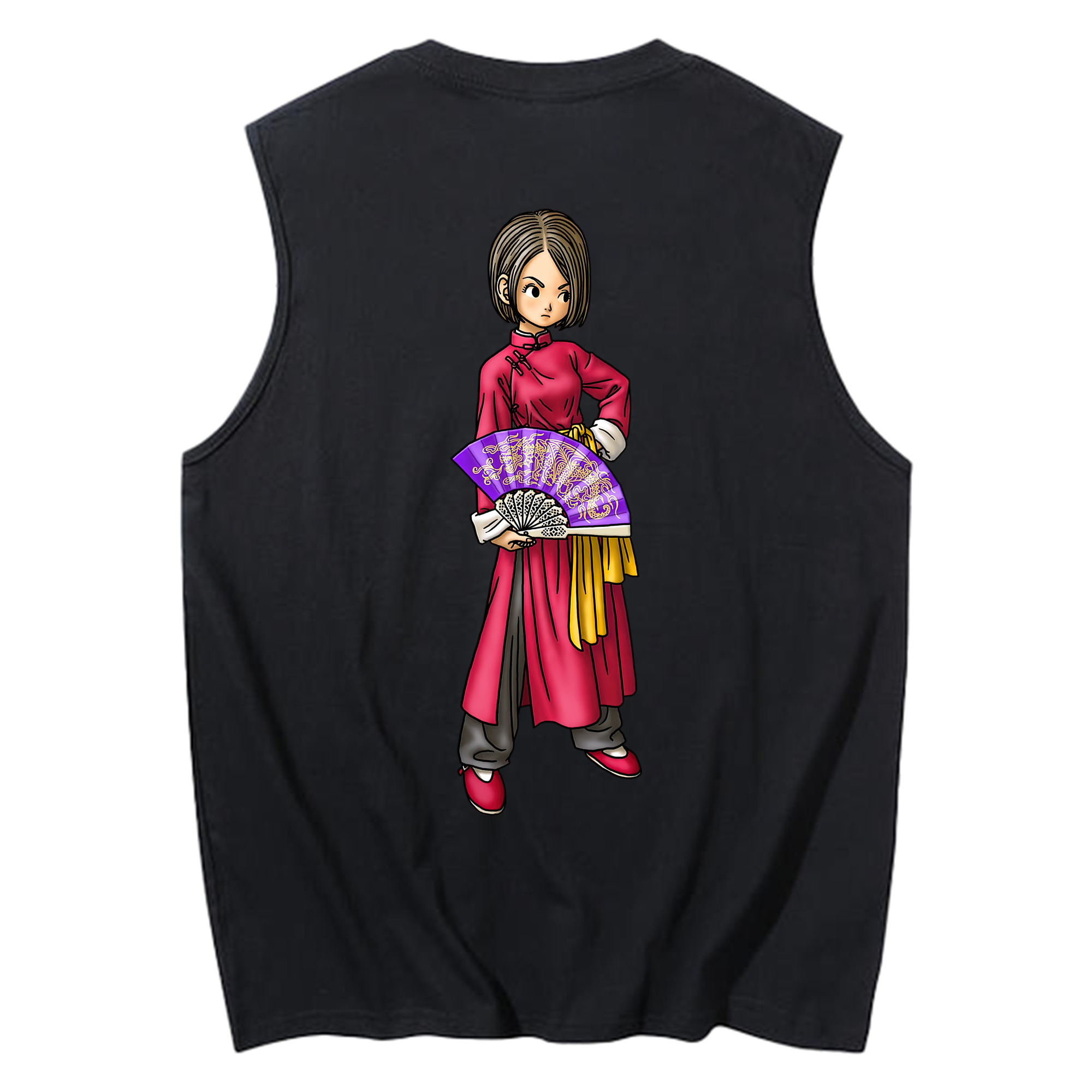 （画像用） ドラゴンクエスト Doragon Kuesuto Dragon Quest コットン100％タンクトップ（背面プリント）