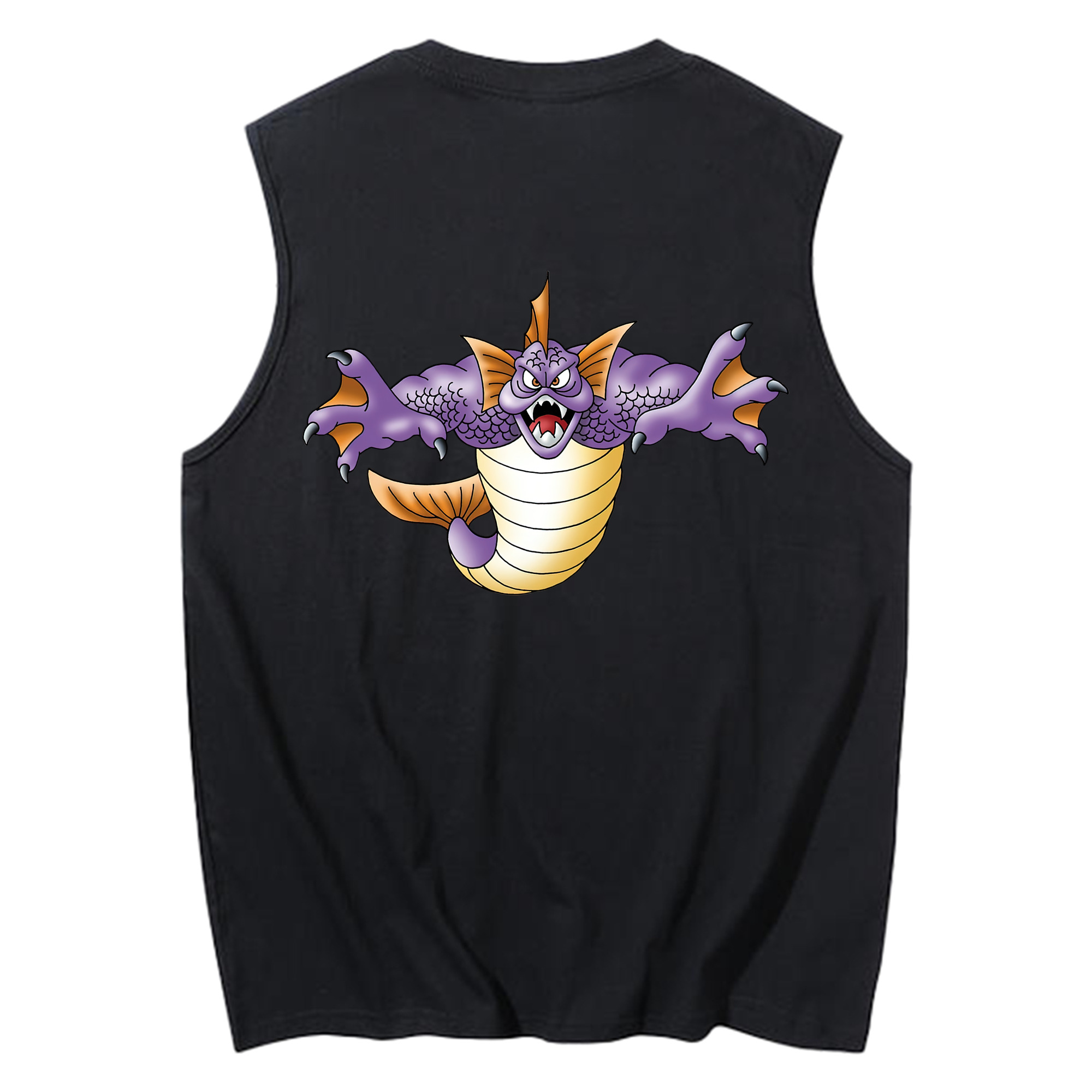 （画像用） ドラゴンクエスト Doragon Kuesuto Dragon Quest コットン100％タンクトップ（背面プリント）